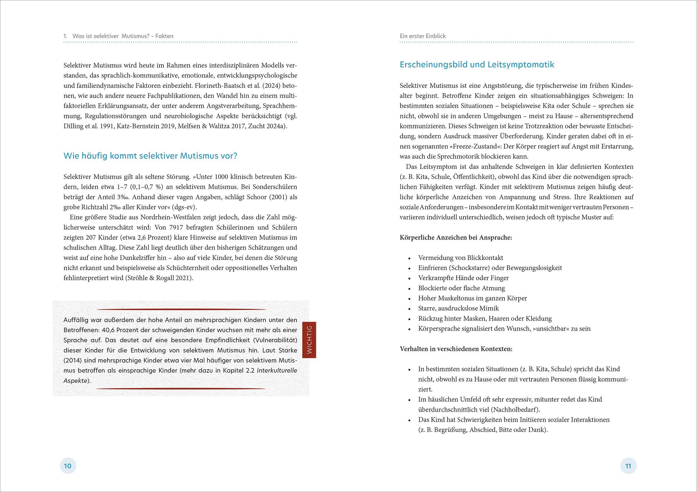 Beispielinhalt (Bild) Selektiver Mutismus in der Kita