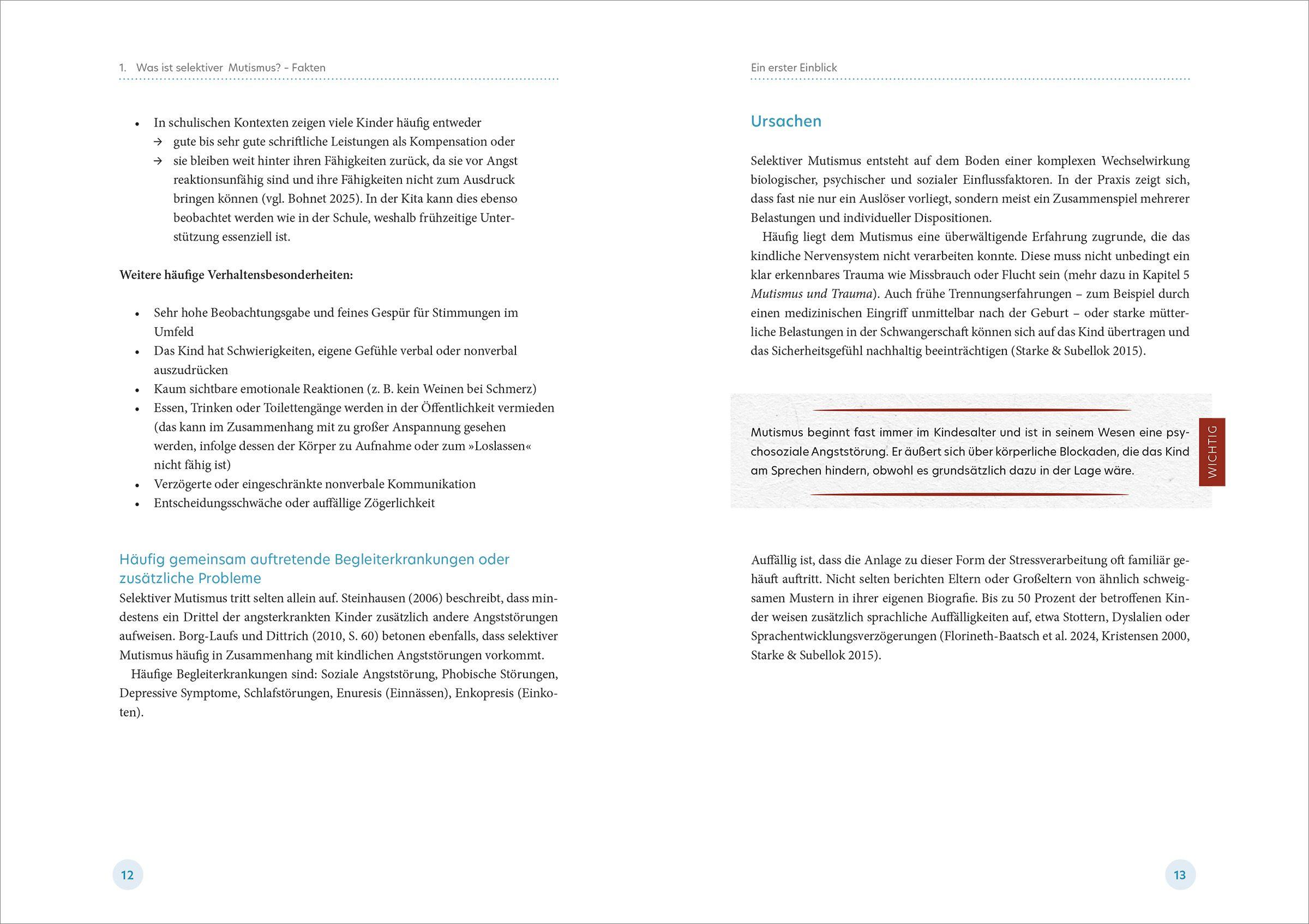 Beispielinhalt (Bild) Selektiver Mutismus in der Kita