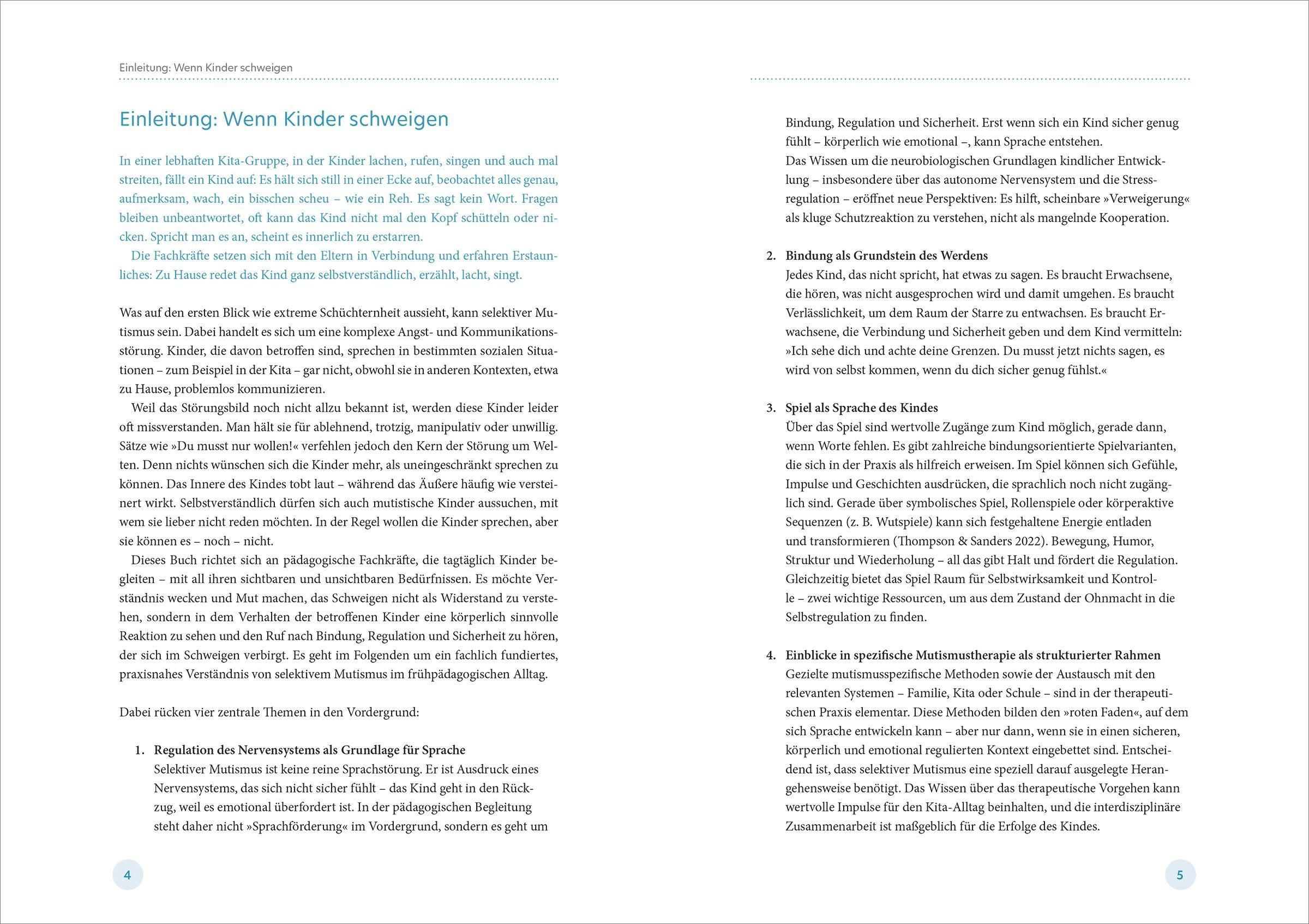 Beispielinhalt (Bild) Selektiver Mutismus in der Kita