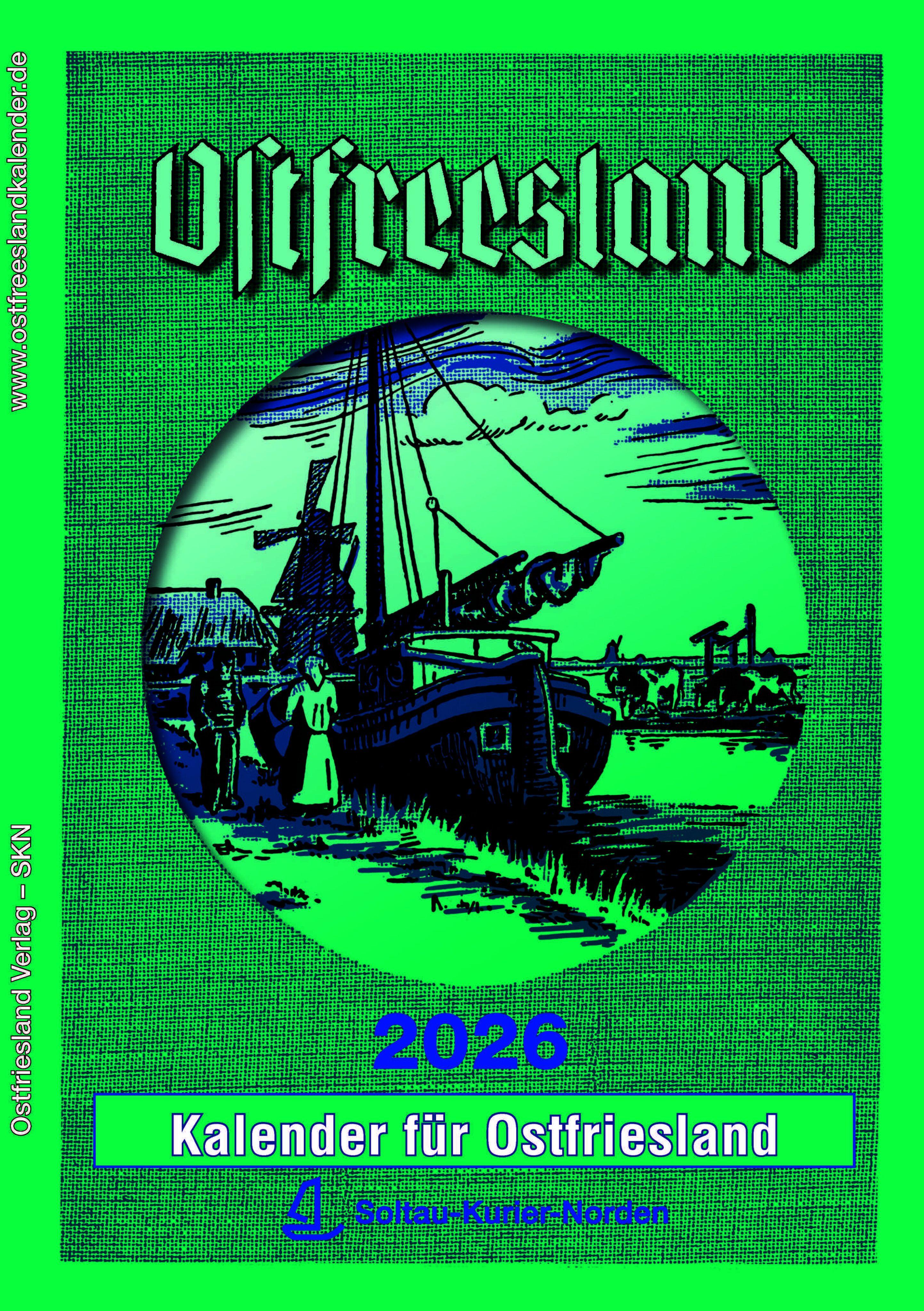 Vorderes Coverbild Ostfreesland Kalender 2026