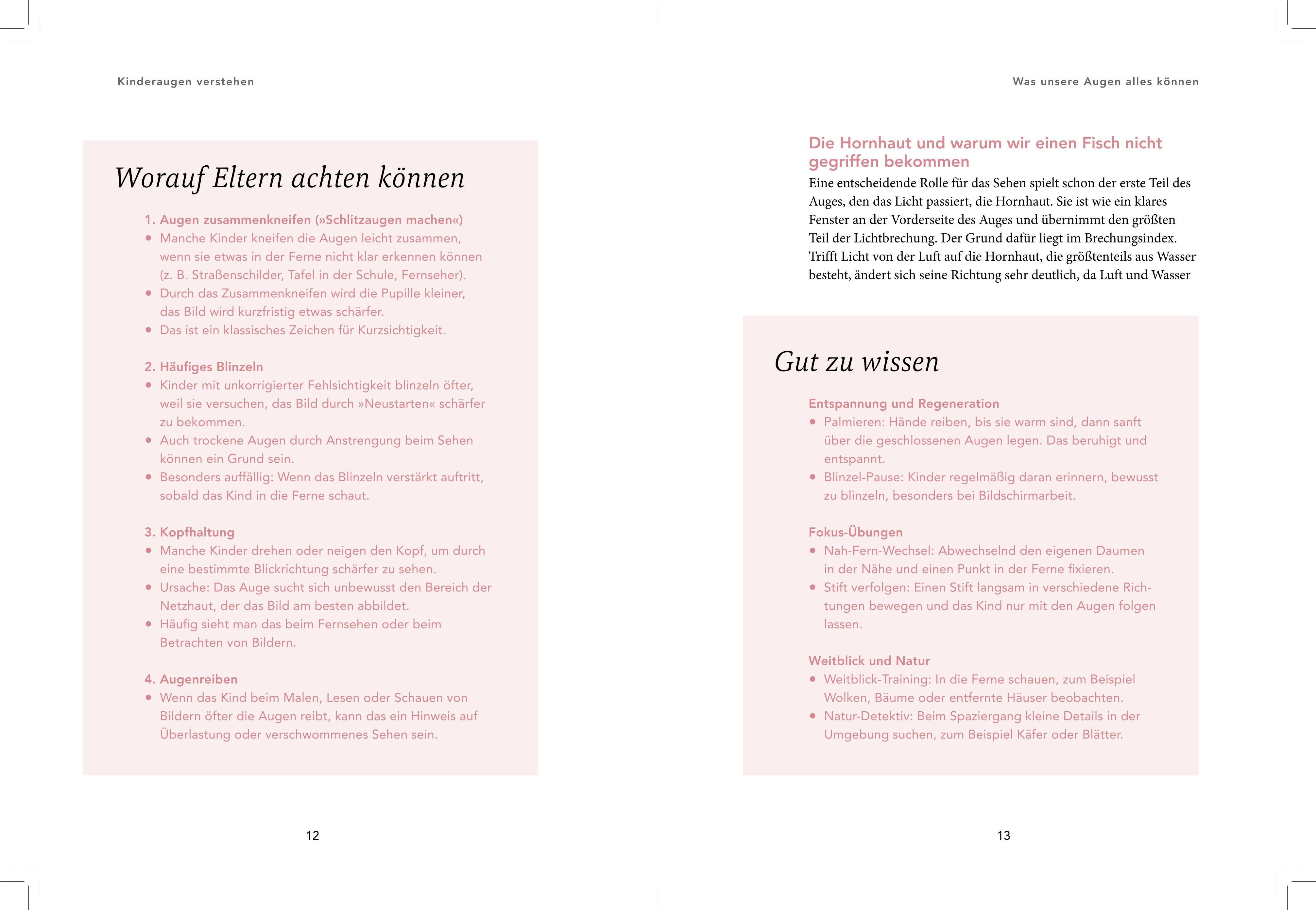 Beispielinhalt (Bild) Kinderaugen stark machen