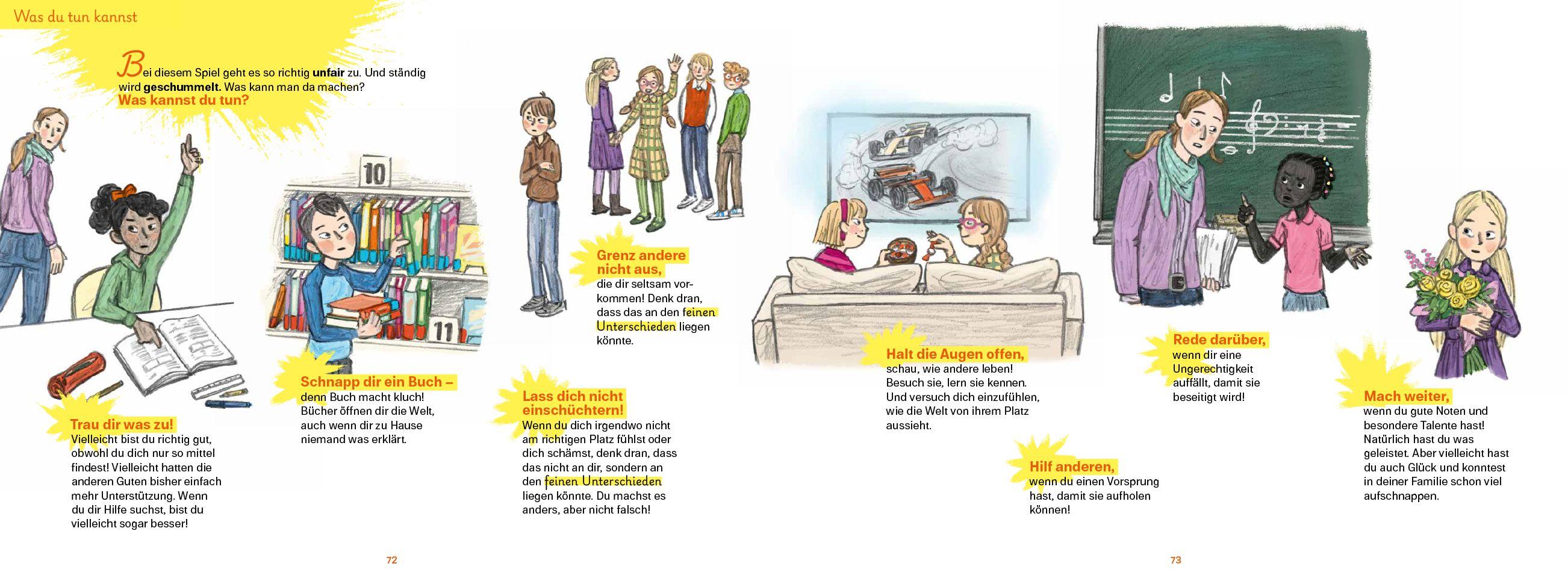 Beispielinhalt (Bild) Klassenbuch - Wer gewinnt im Spiel des Lebens?