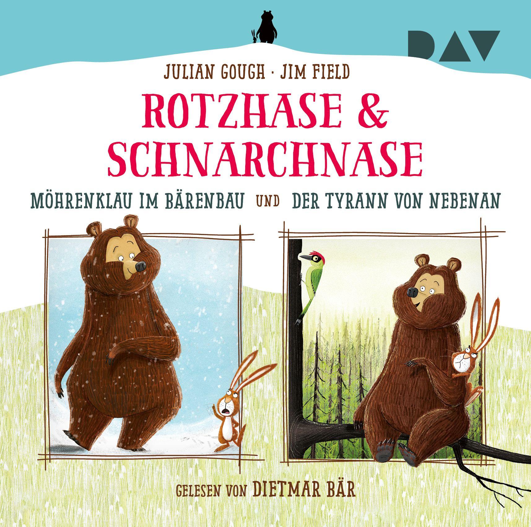 Vorderes Coverbild Rotzhase & Schnarchnase - Möhrenklau im Bärenbau und Der Tyrann von nebenan