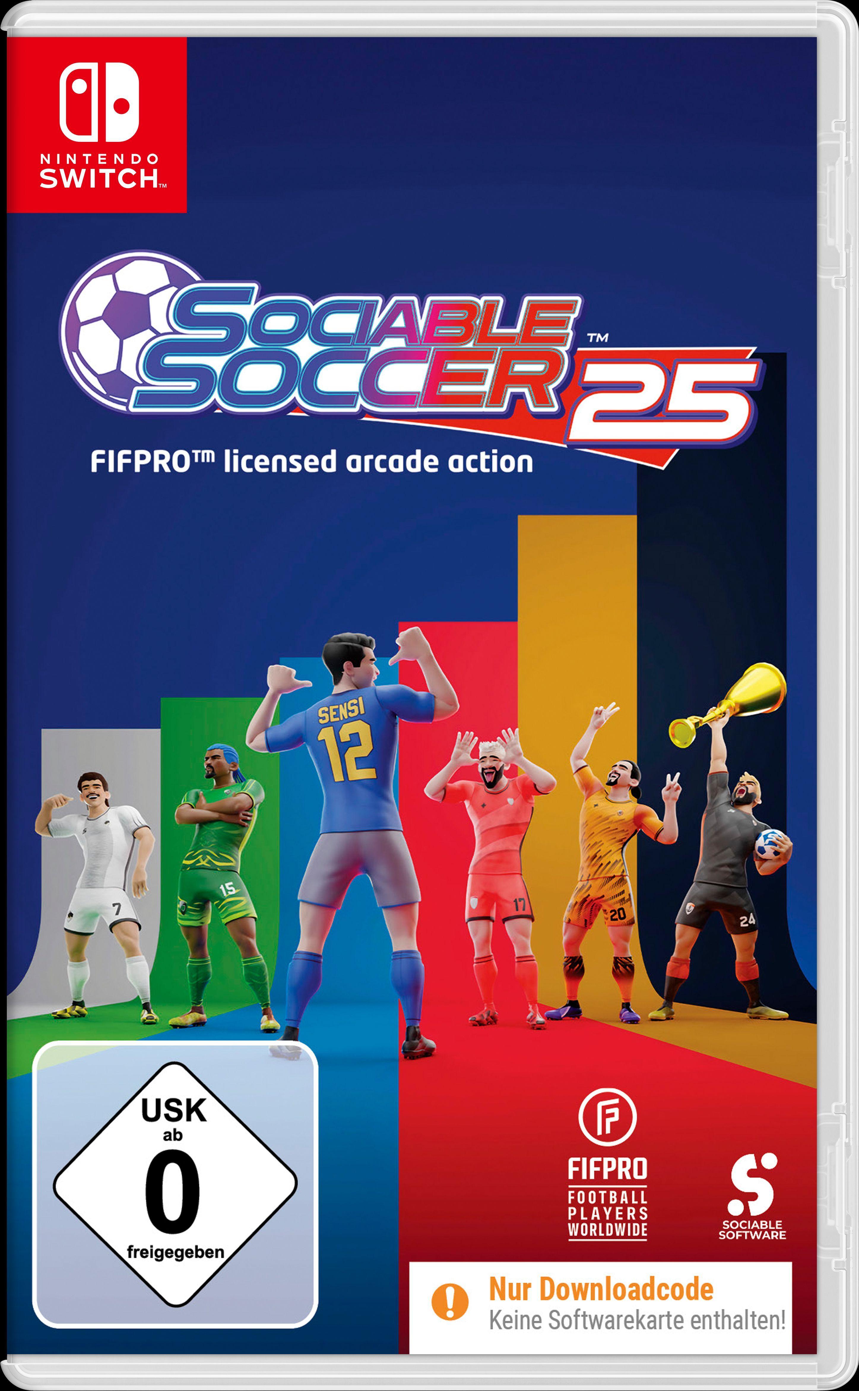 Vorderes Coverbild Sociable Soccer 25 (Nintendo Switch - Code in Box)