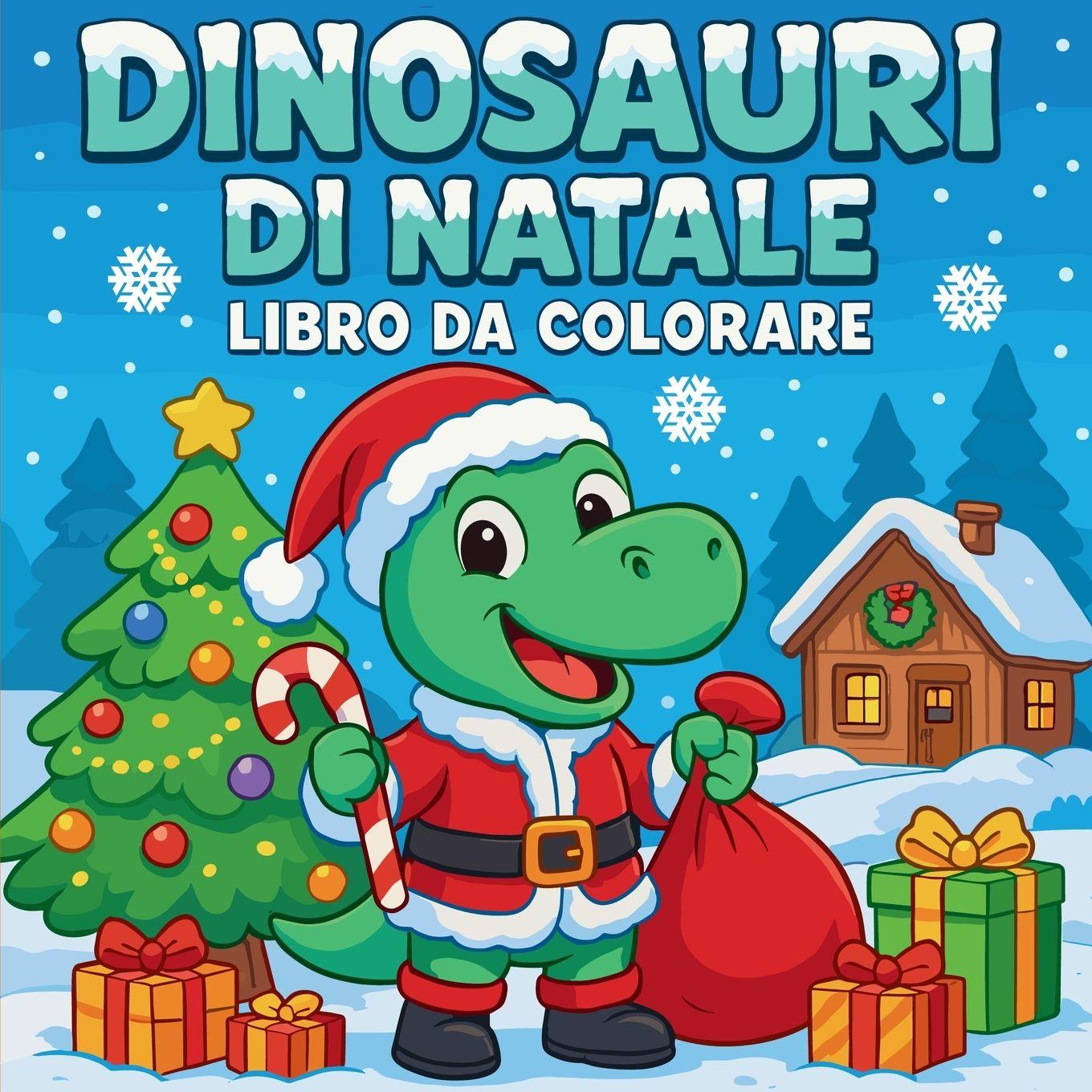 Vorderes Coverbild Dinosauri di Natale - Libro da colorare