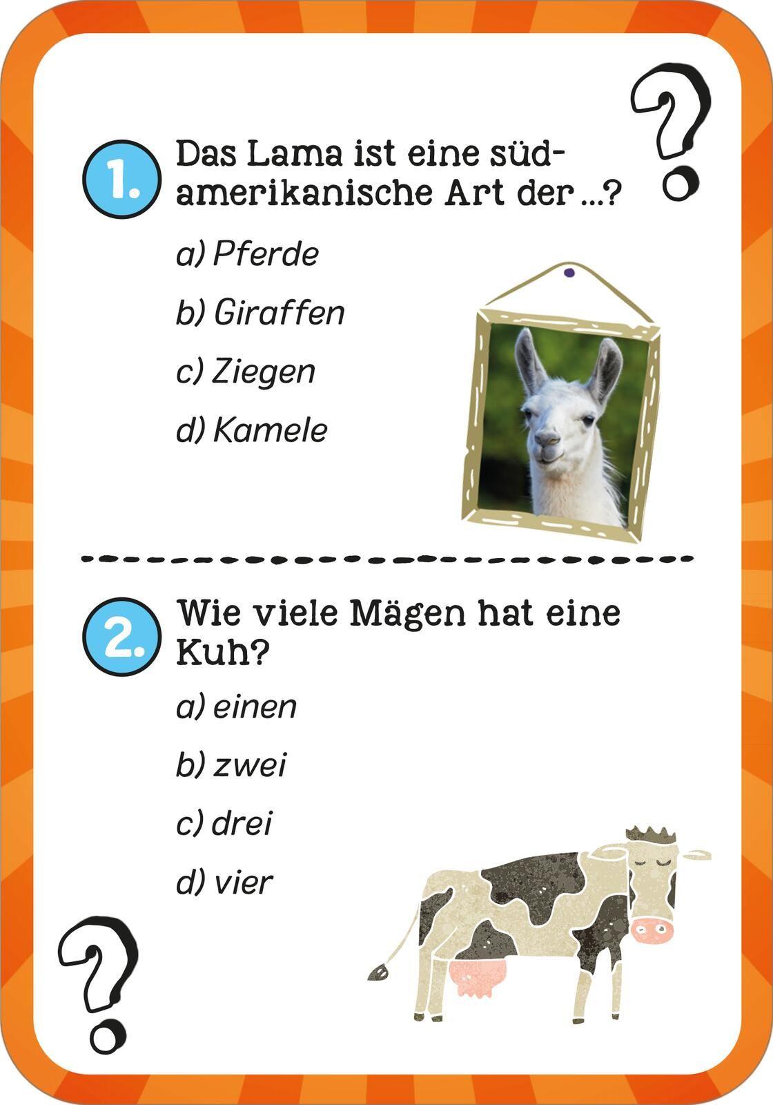 Beispielinhalt (Bild) Das wilde Tier-Quiz