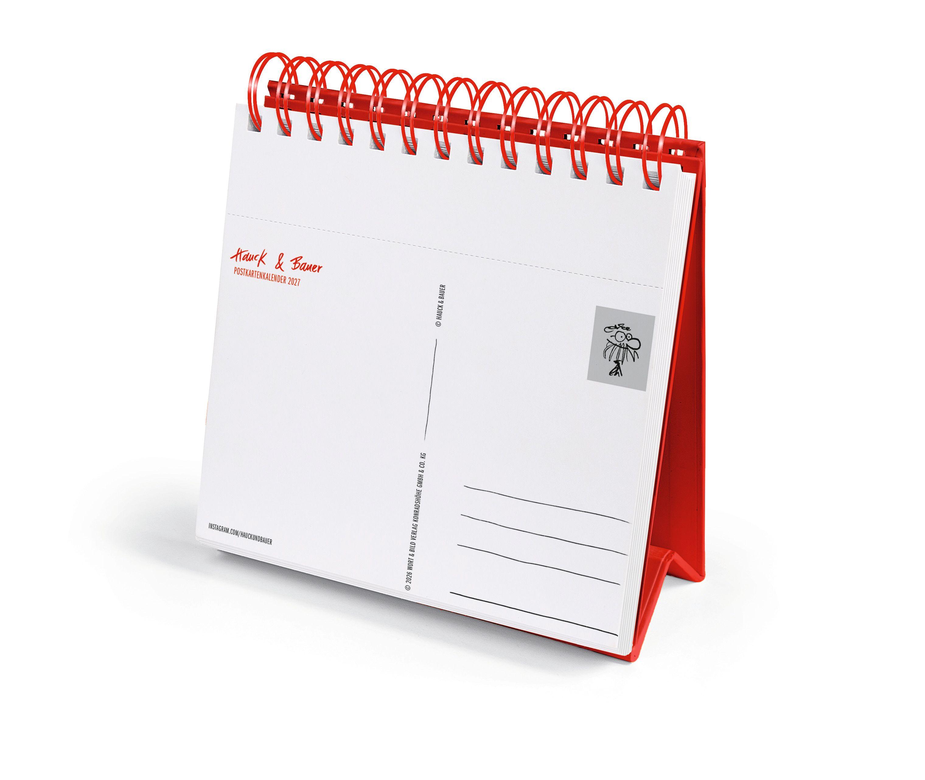 Beispielinhalt (Bild) Hauck & Bauer Postkartenkalender 2027