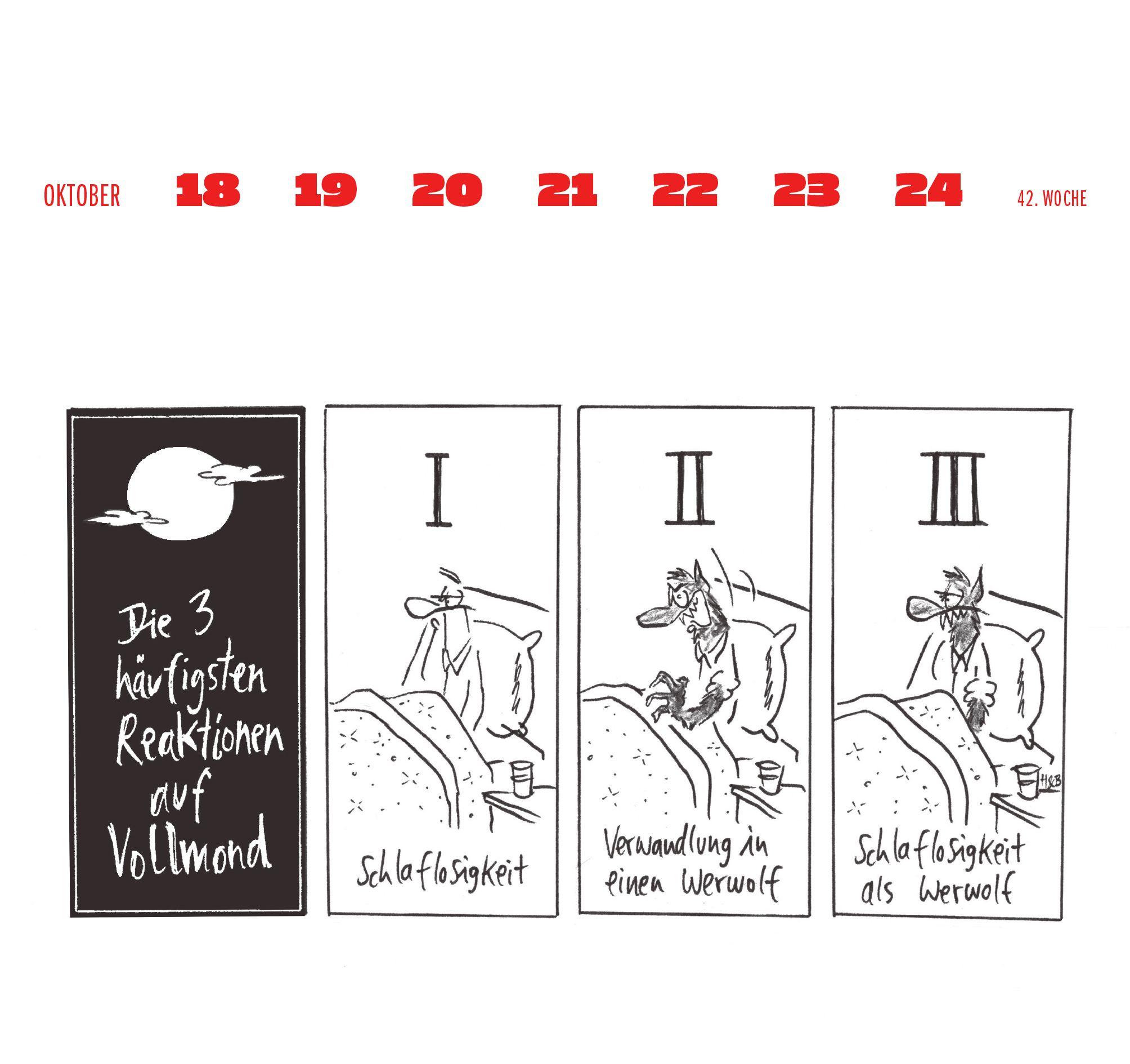 Beispielinhalt (Bild) Hauck & Bauer Postkartenkalender 2027