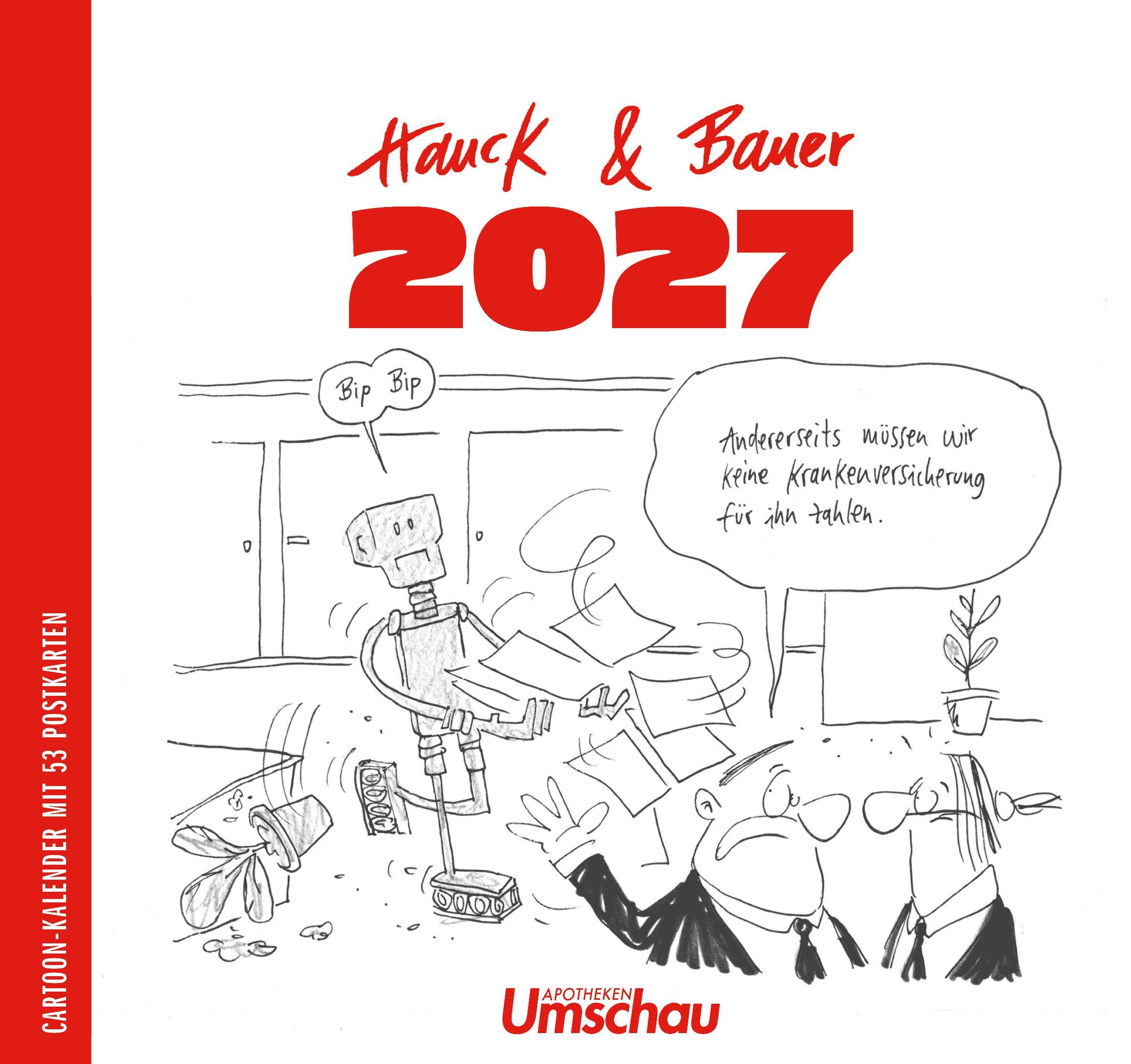 Vorderes Coverbild Hauck & Bauer Postkartenkalender 2027