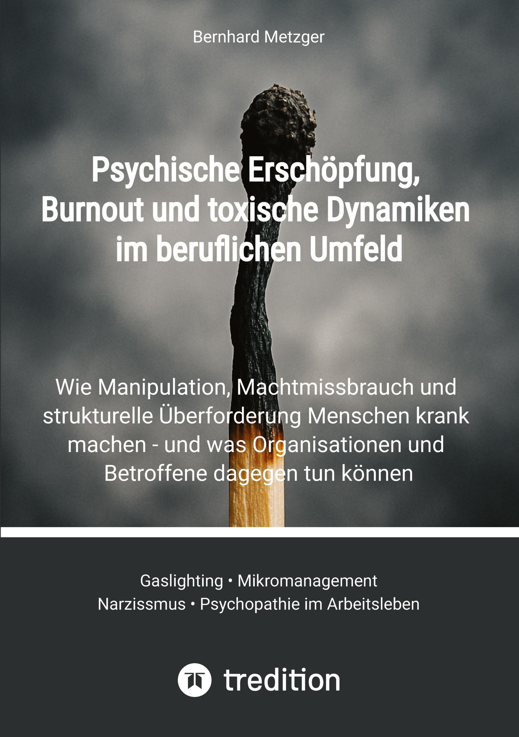 Vorderes Coverbild Psychische Erschöpfung, Burnout und toxische Dynamiken im beruflichen Umfeld