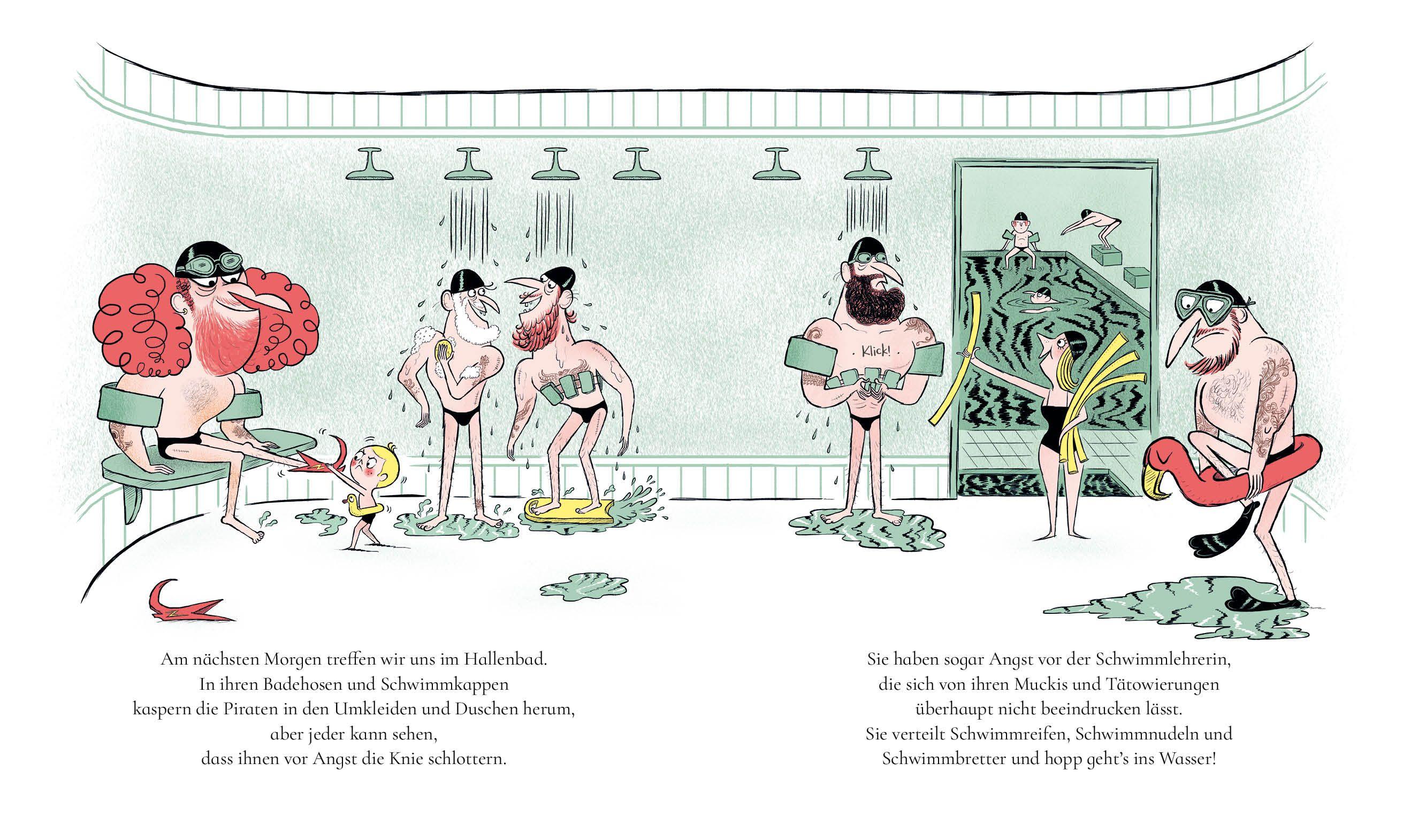 Beispielinhalt (Bild) Ab ins Wasser, Piraten!