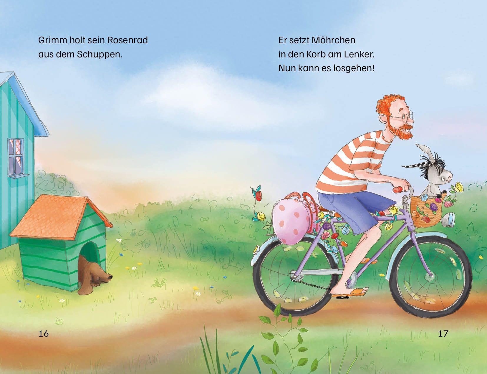 Beispielinhalt (Bild) Grimm und Möhrchen machen das Seepferdchen