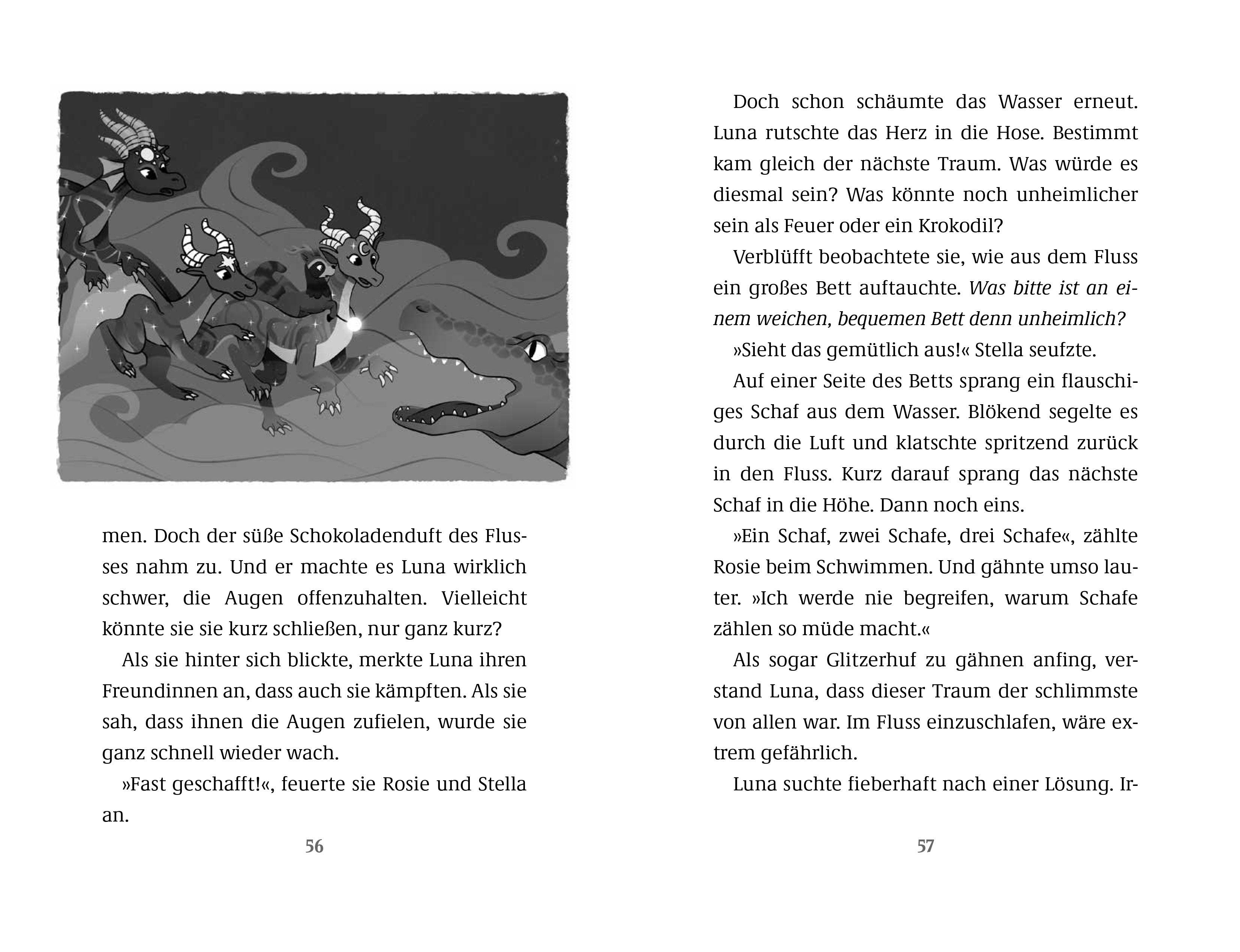 Beispielinhalt (Bild) Dragon Girls - Luna, der Monddrache