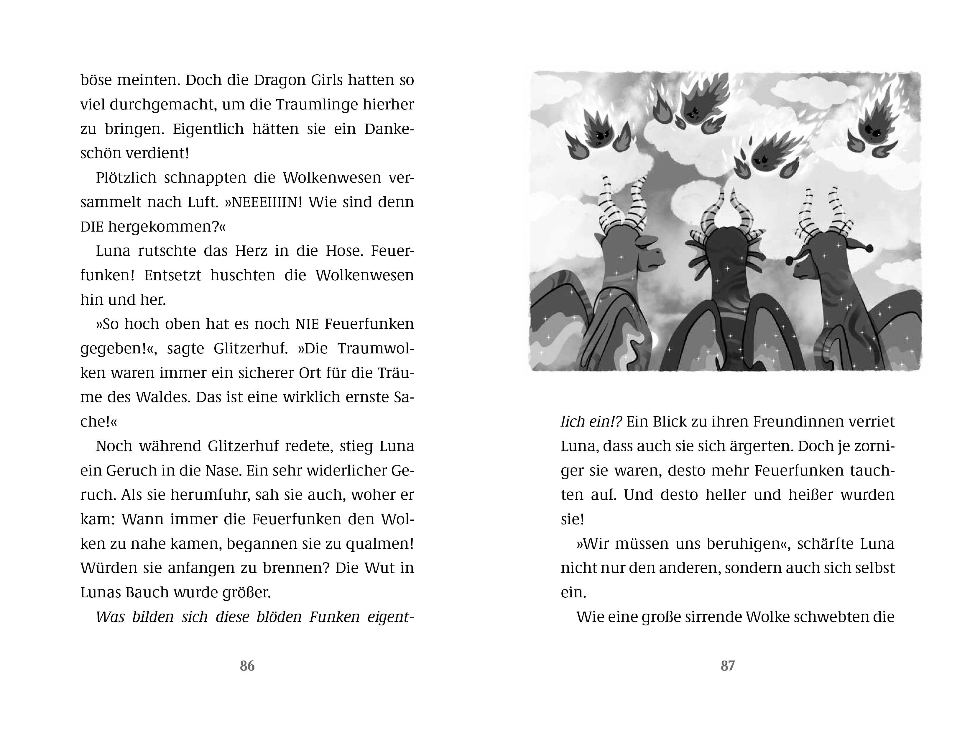 Beispielinhalt (Bild) Dragon Girls - Luna, der Monddrache