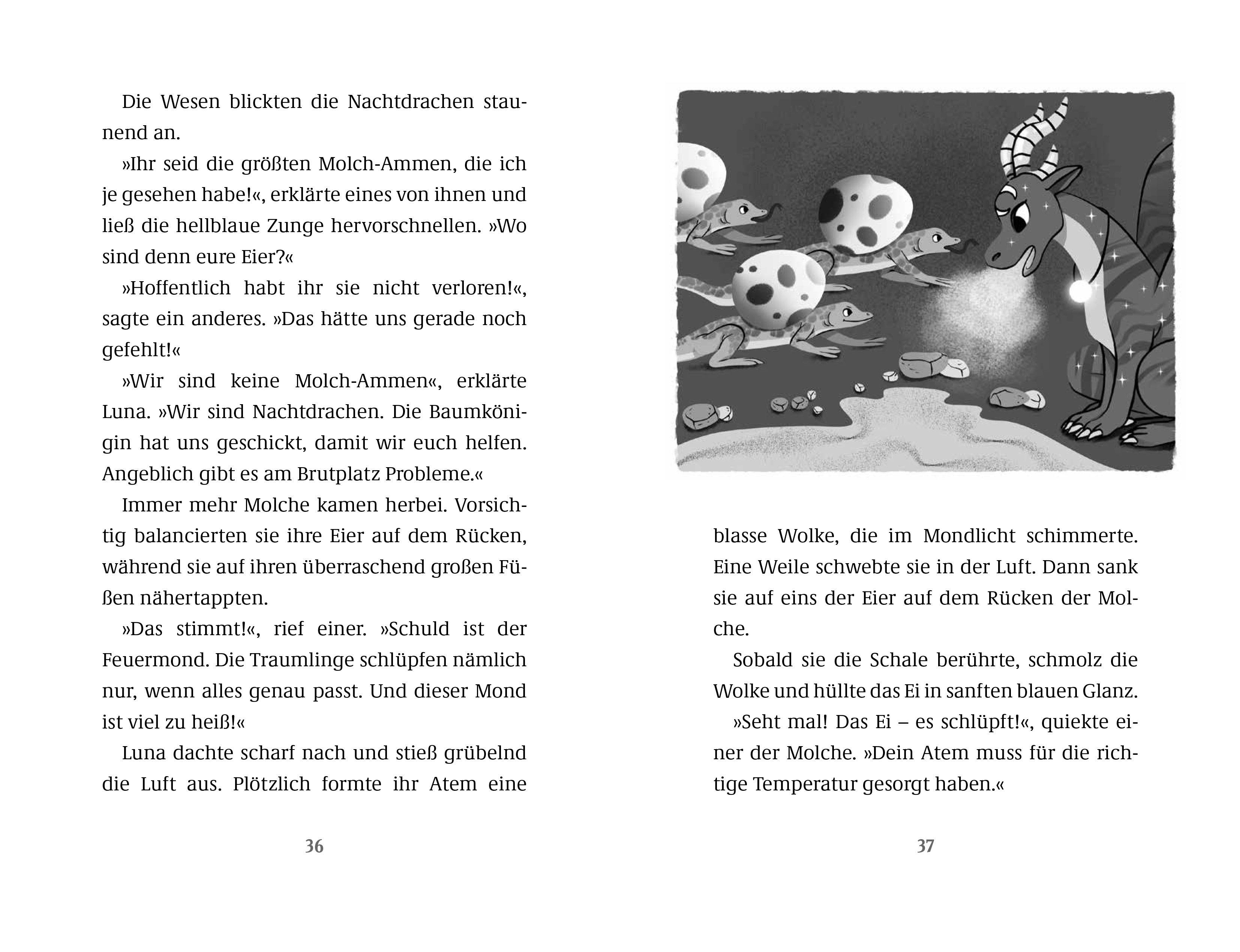 Beispielinhalt (Bild) Dragon Girls - Luna, der Monddrache