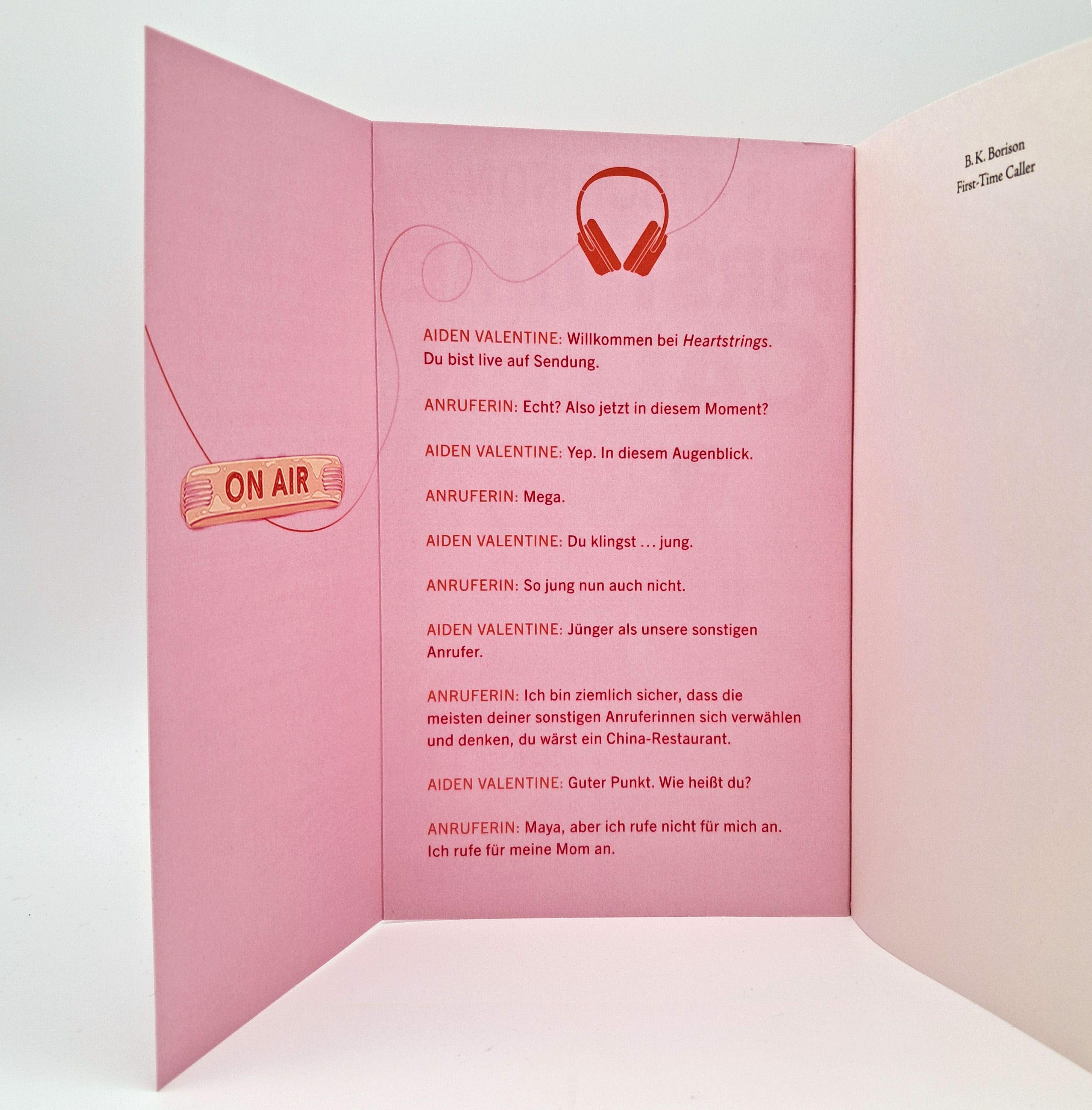 Beispielinhalt (Bild) First-Time Caller