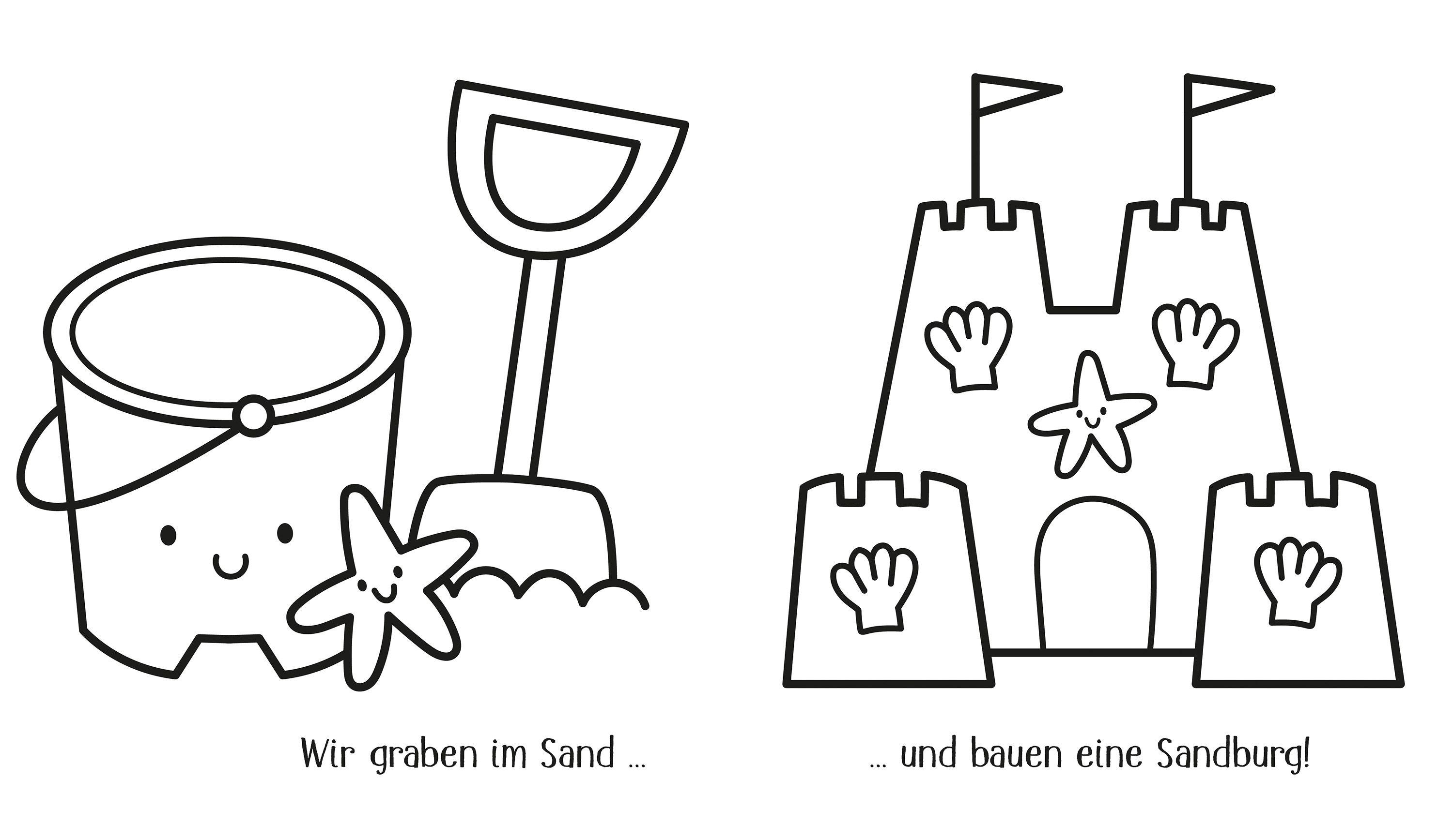 Beispielinhalt (Bild) Kleine Kreativ-Werkstatt - Ganz einfach ganz viel ausmalen: Sommerspaß