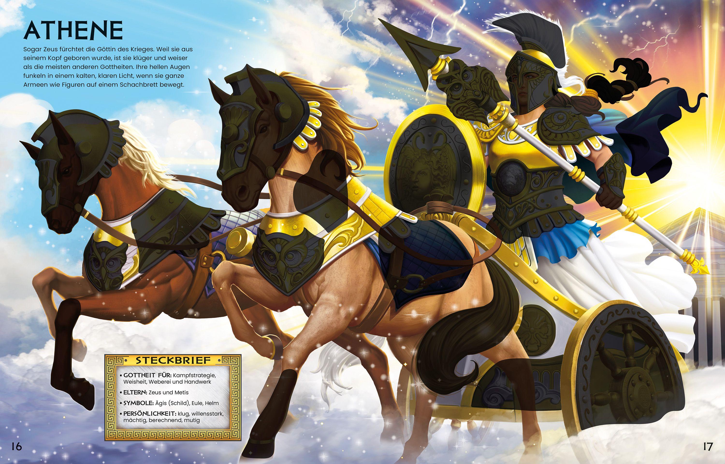 Beispielinhalt (Bild) Der große Stickerspaß: Griechische Gottheiten