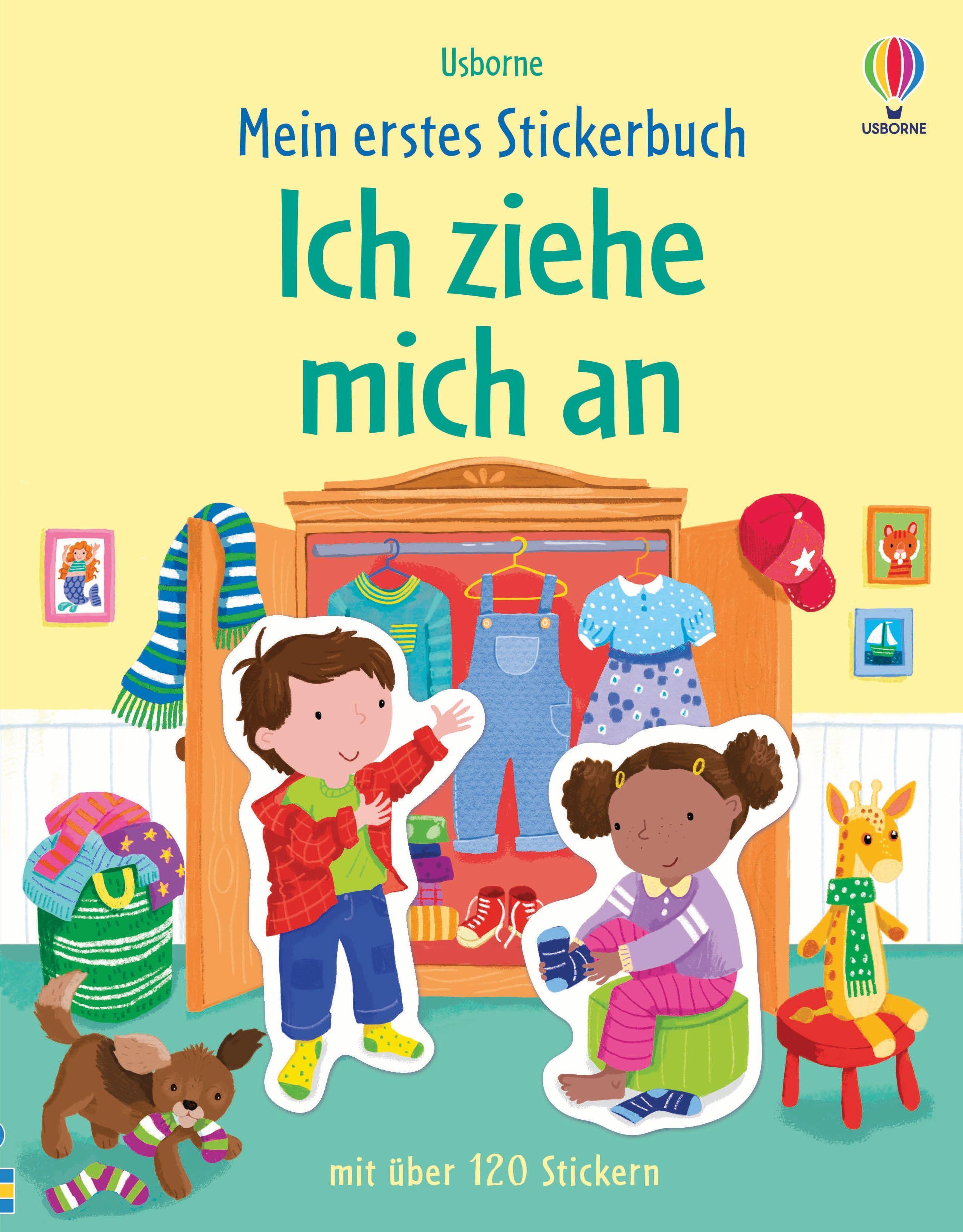 Vorderes Coverbild Mein erstes Stickerbuch: Ich ziehe mich an