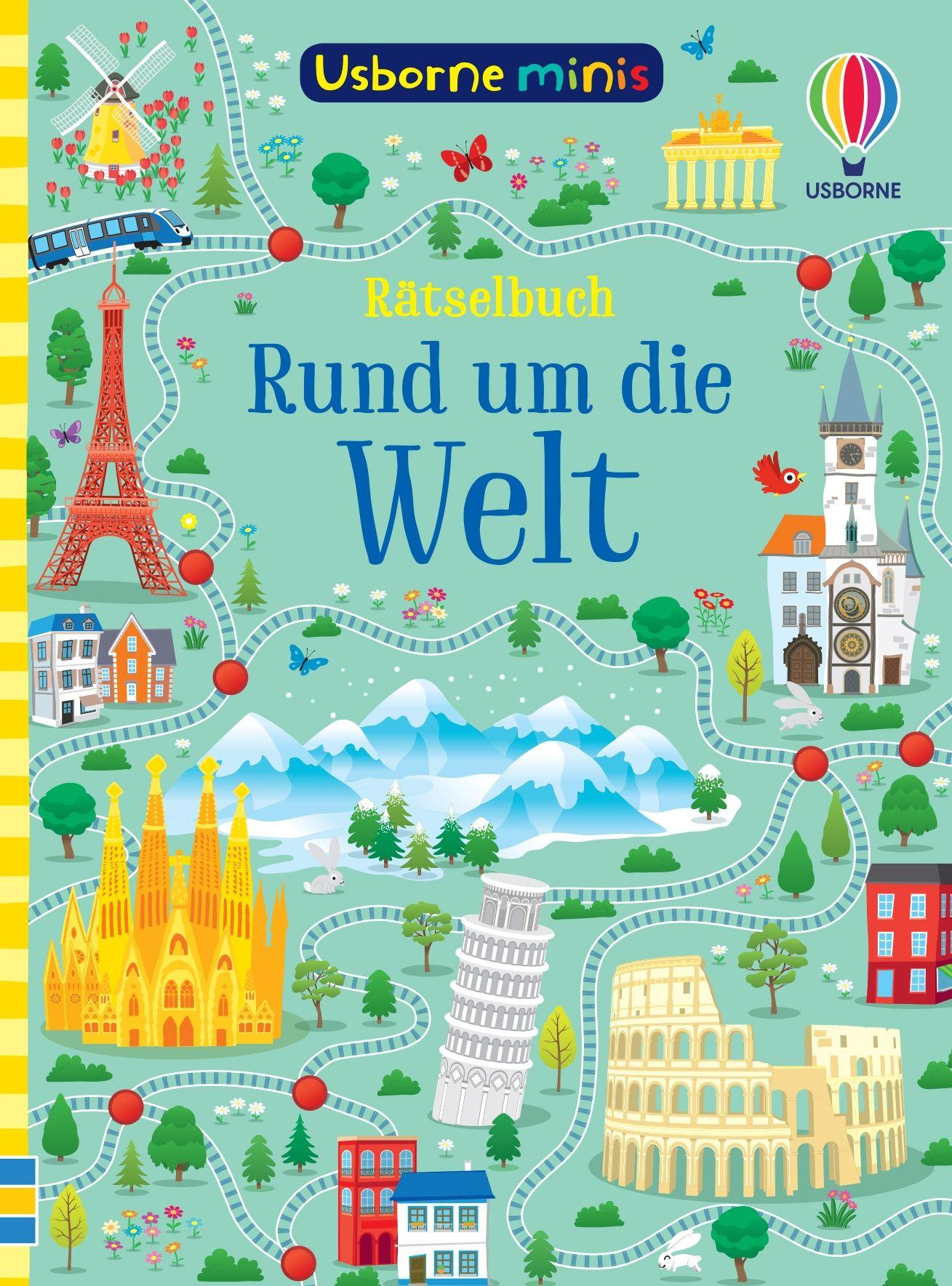 Vorderes Coverbild Usborne Minis: Rätselbuch - Rund um die Welt