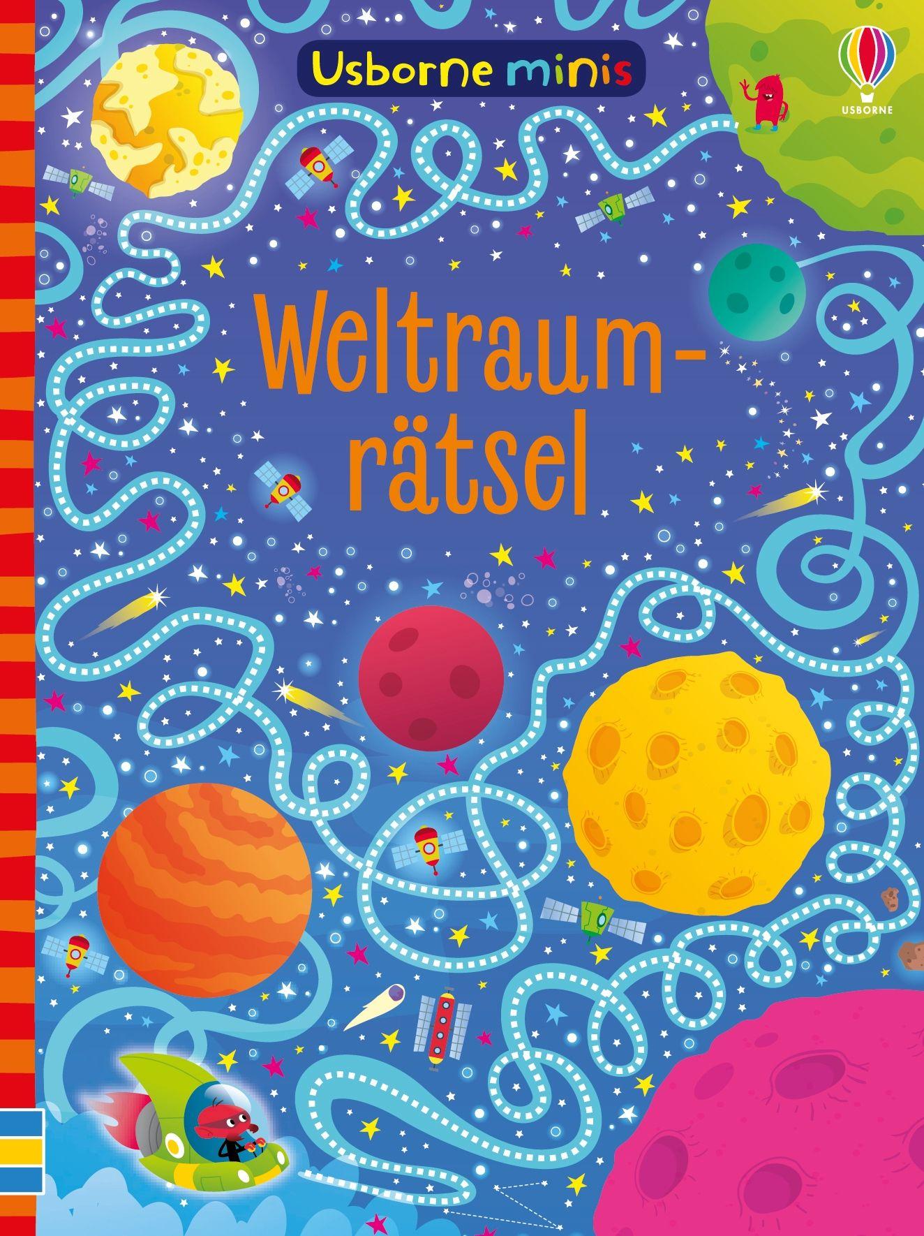 Vorderes Coverbild Usborne Minis: Weltraumrätsel