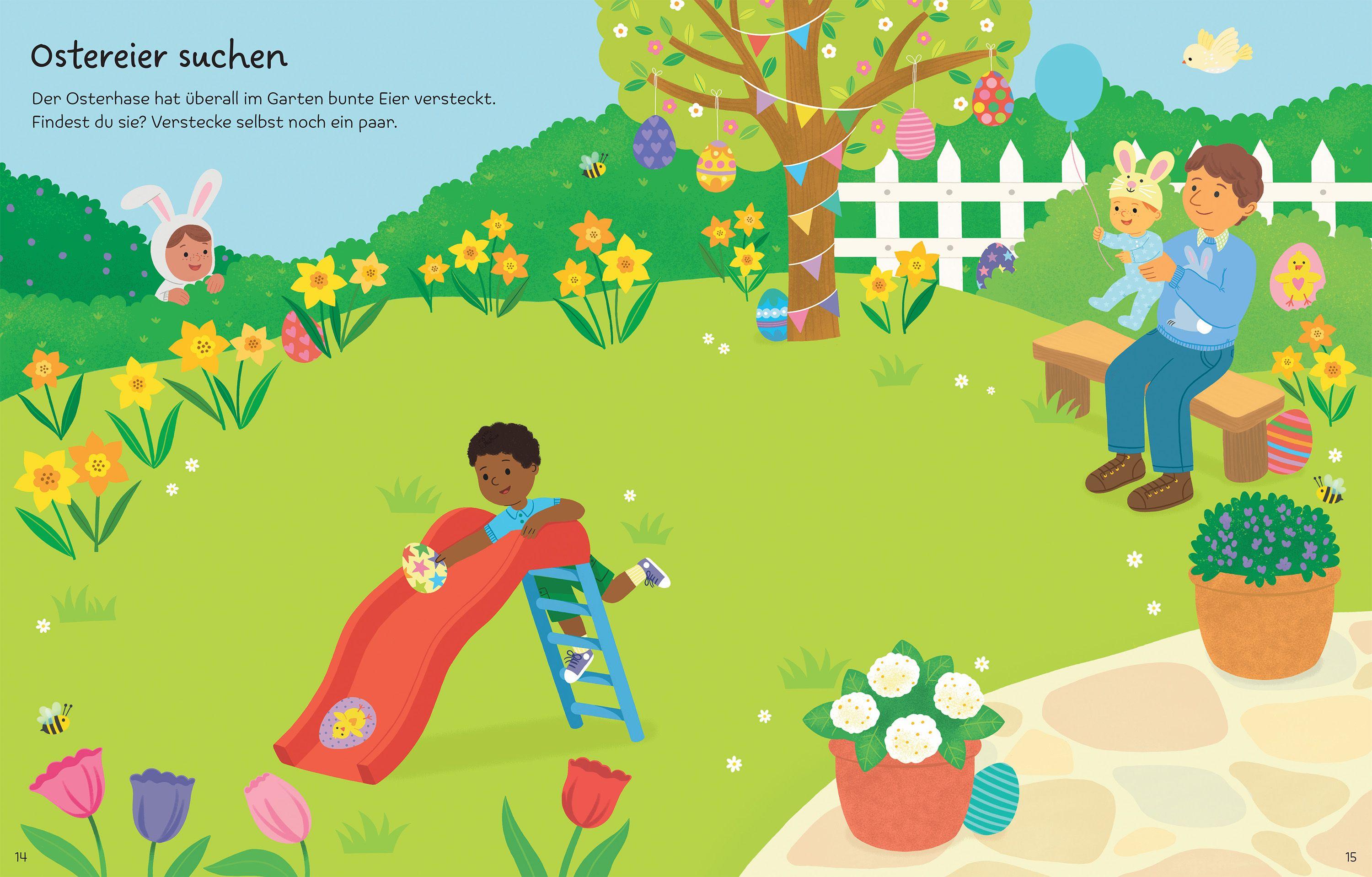 Beispielinhalt (Bild) Mein erstes Stickerbuch: Wir feiern Ostern