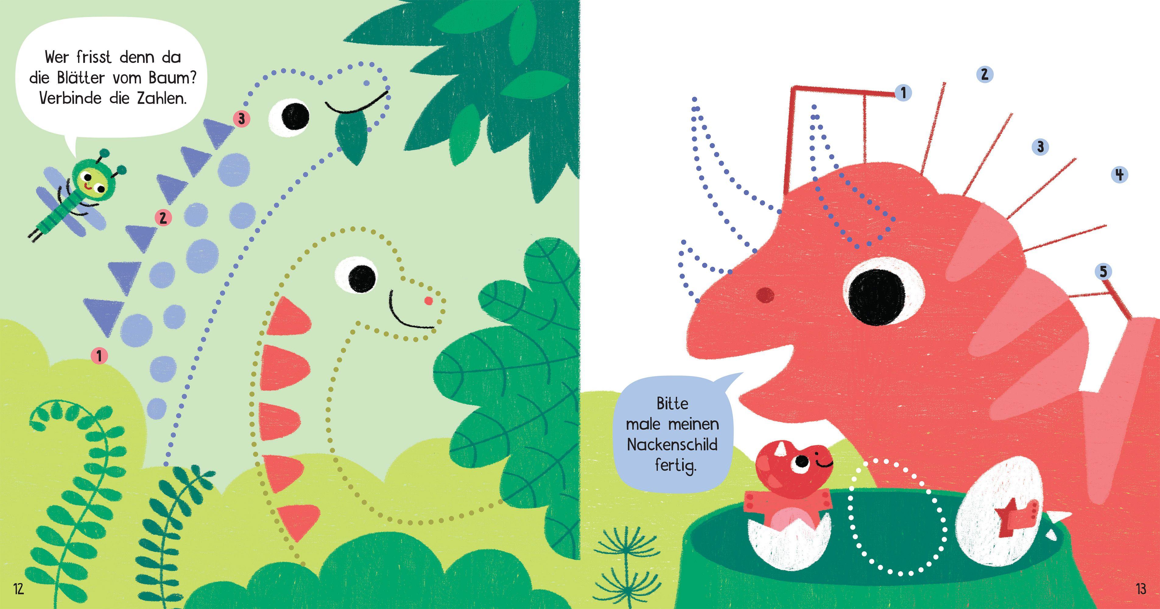 Beispielinhalt (Bild) Kleine Kreativ-Werkstatt - Mein erstes Von-Punkt-zu-Punkt-Buch