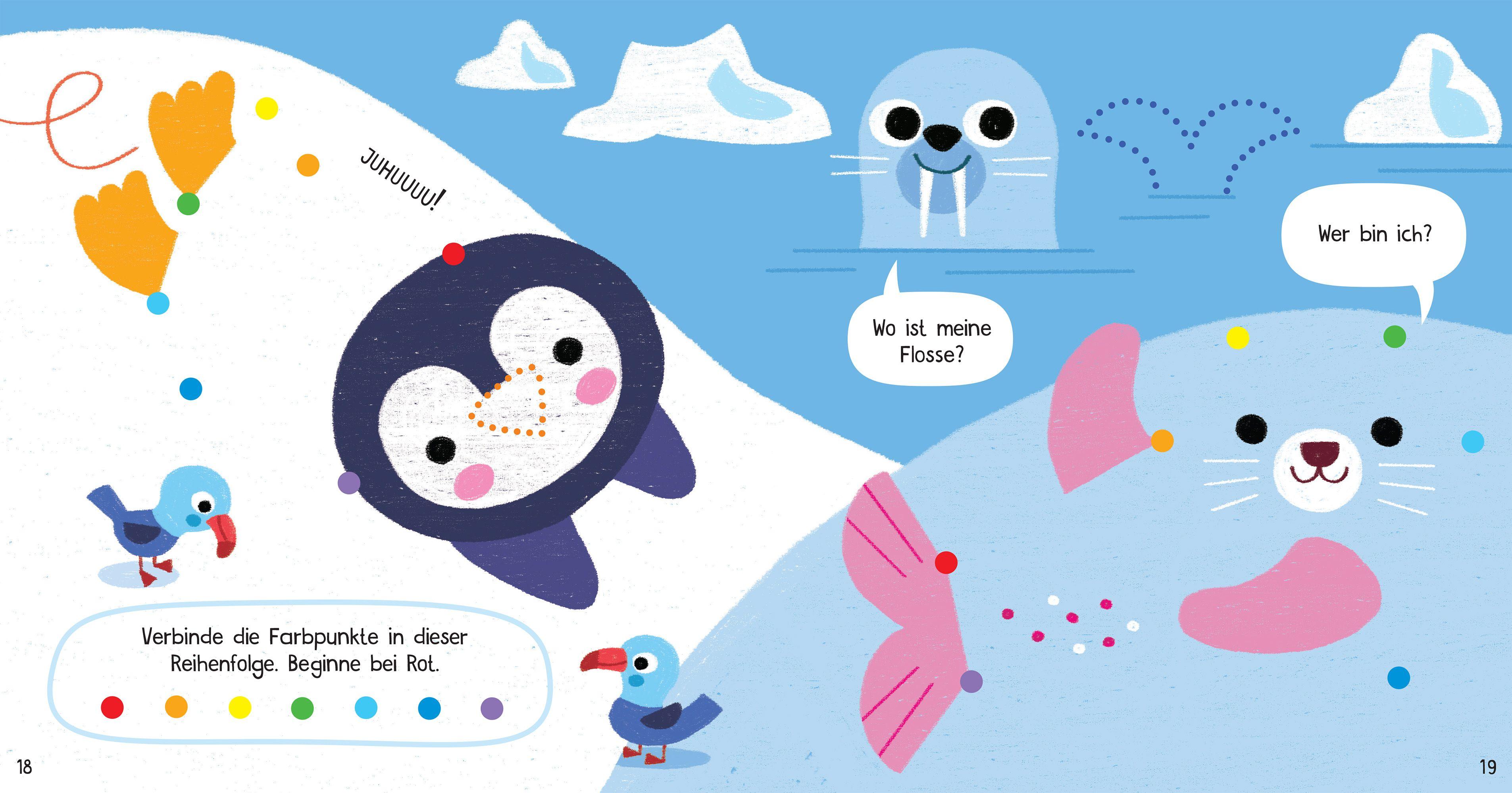 Beispielinhalt (Bild) Kleine Kreativ-Werkstatt - Mein erstes Von-Punkt-zu-Punkt-Buch