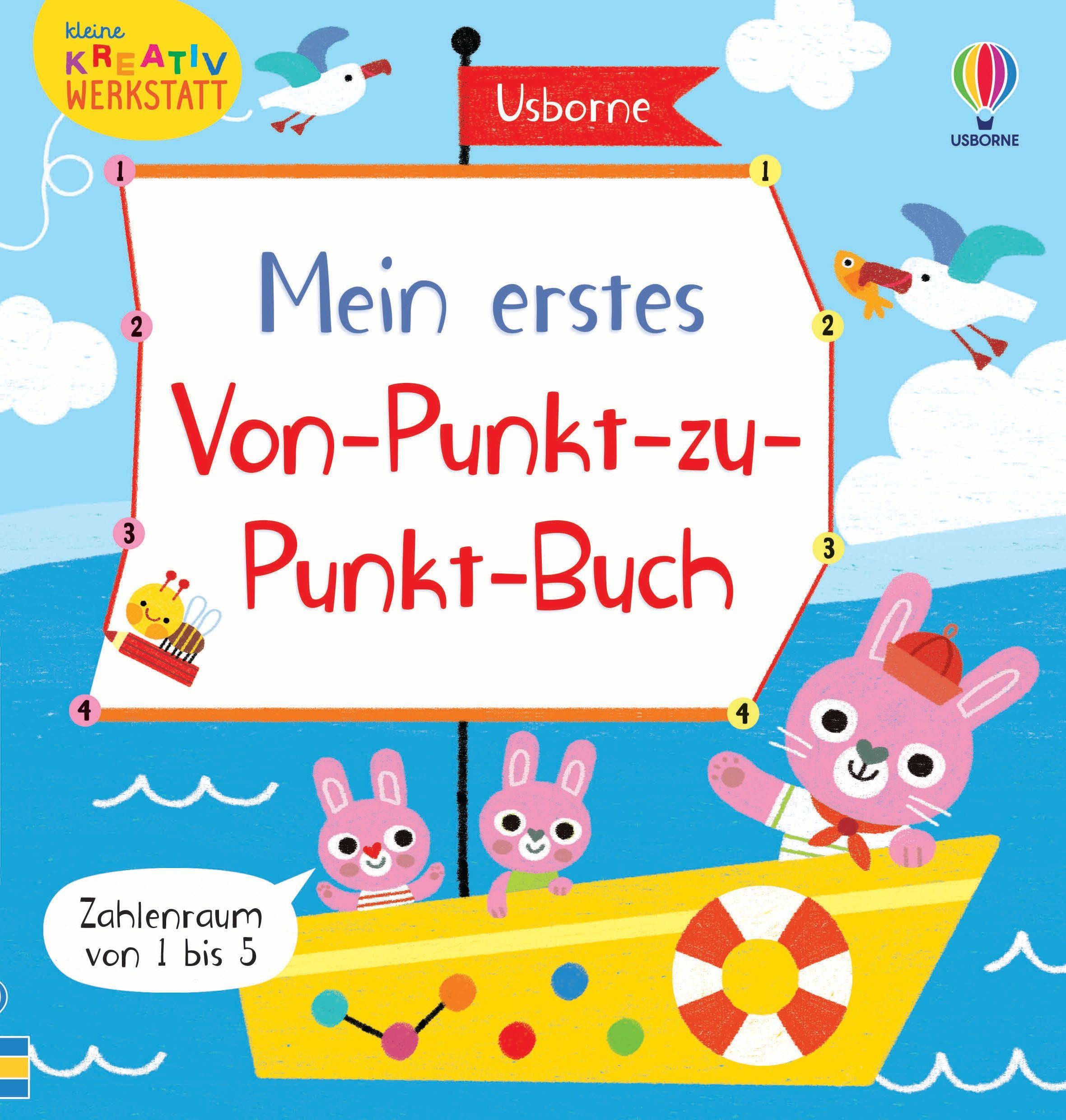 Vorderes Coverbild Kleine Kreativ-Werkstatt - Mein erstes Von-Punkt-zu-Punkt-Buch