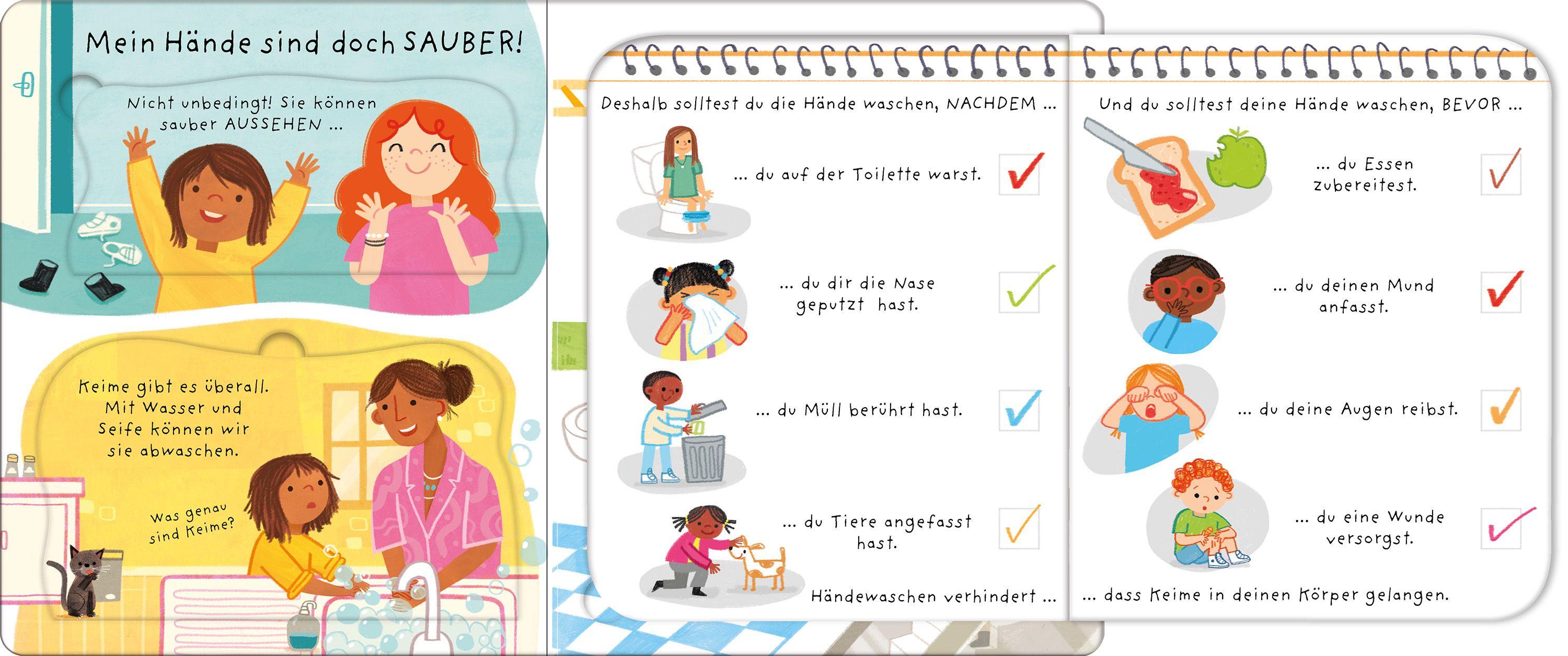 Beispielinhalt (Bild) Waschen ist wichtig - so geht es richtig!