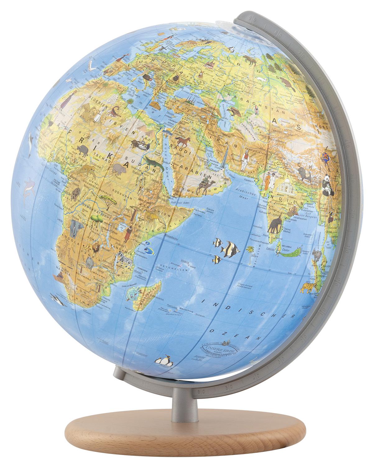 Vorderes Coverbild Kinderglobus COLUMBUS Unsere Erde Ø 26 cm