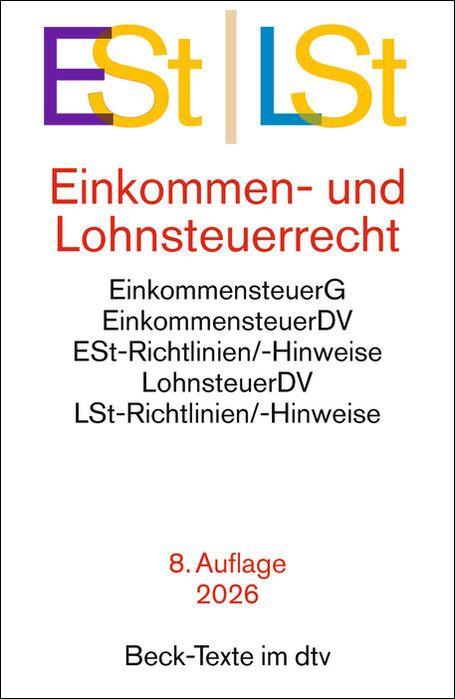 Vorderes Coverbild Einkommen- / Lohnsteuerrecht. ESt / LSt