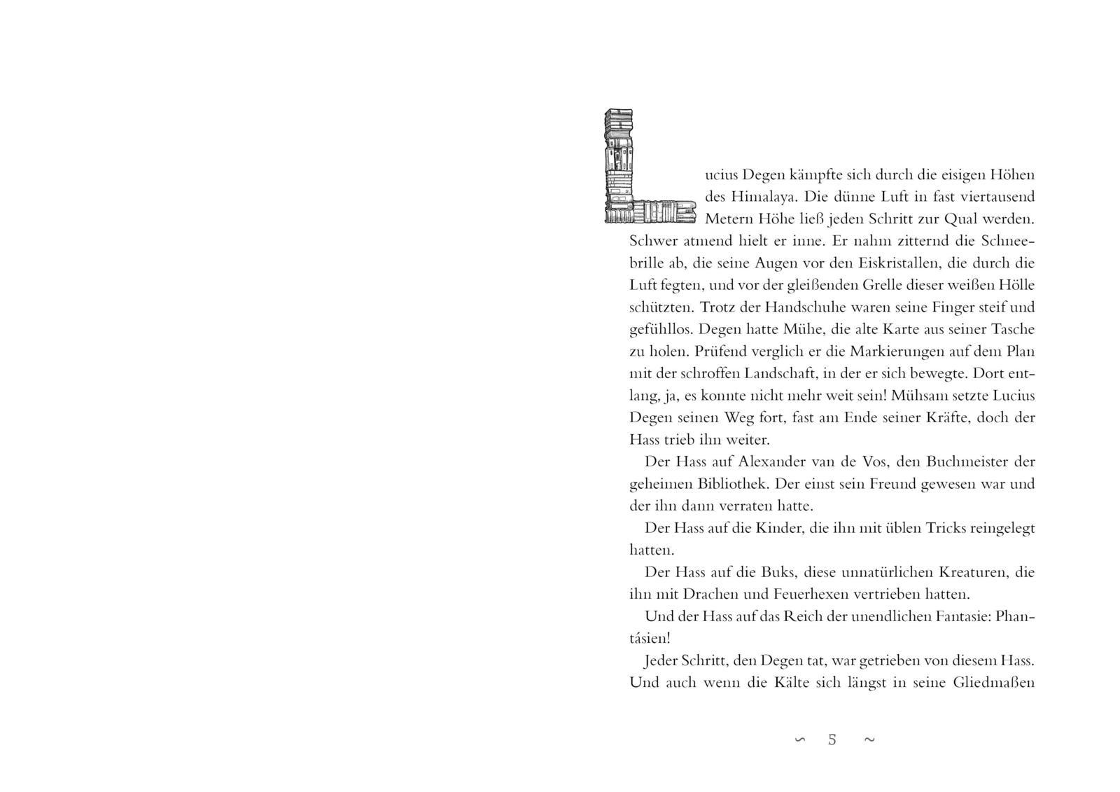 Beispielinhalt (Bild) Die magische Bibliothek der Buks 3: Der Phantánasische Schlüssel