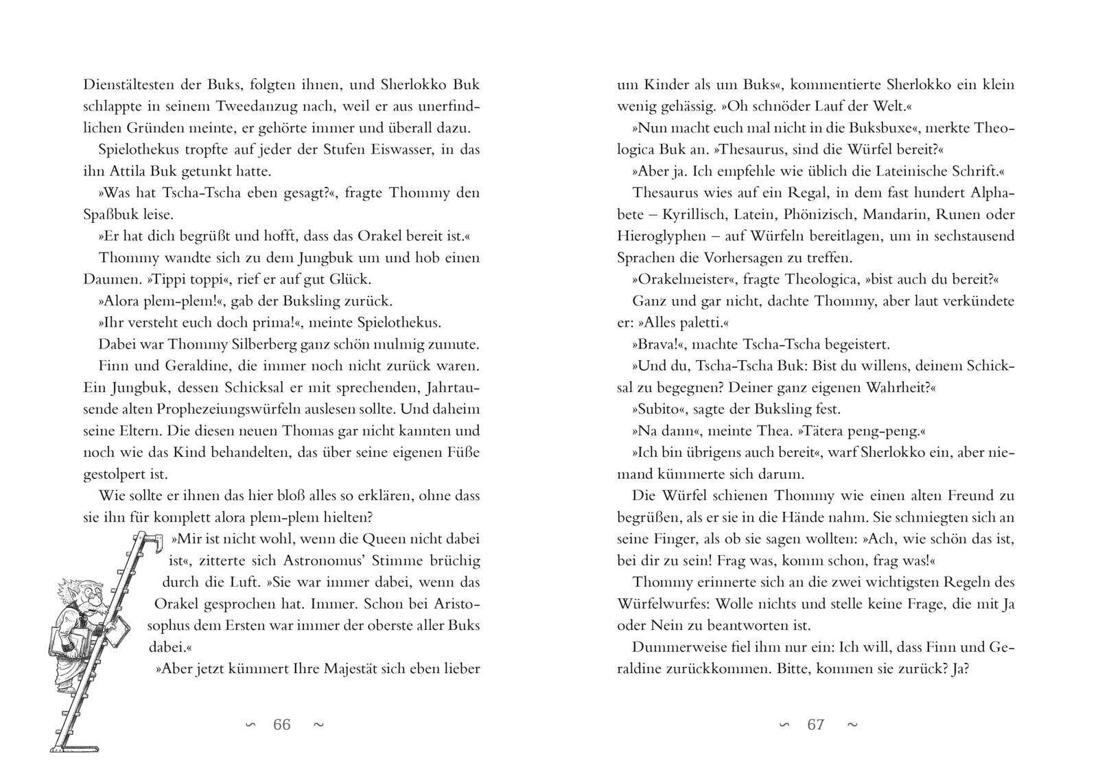 Beispielinhalt (Bild) Die magische Bibliothek der Buks 3: Der Phantánasische Schlüssel