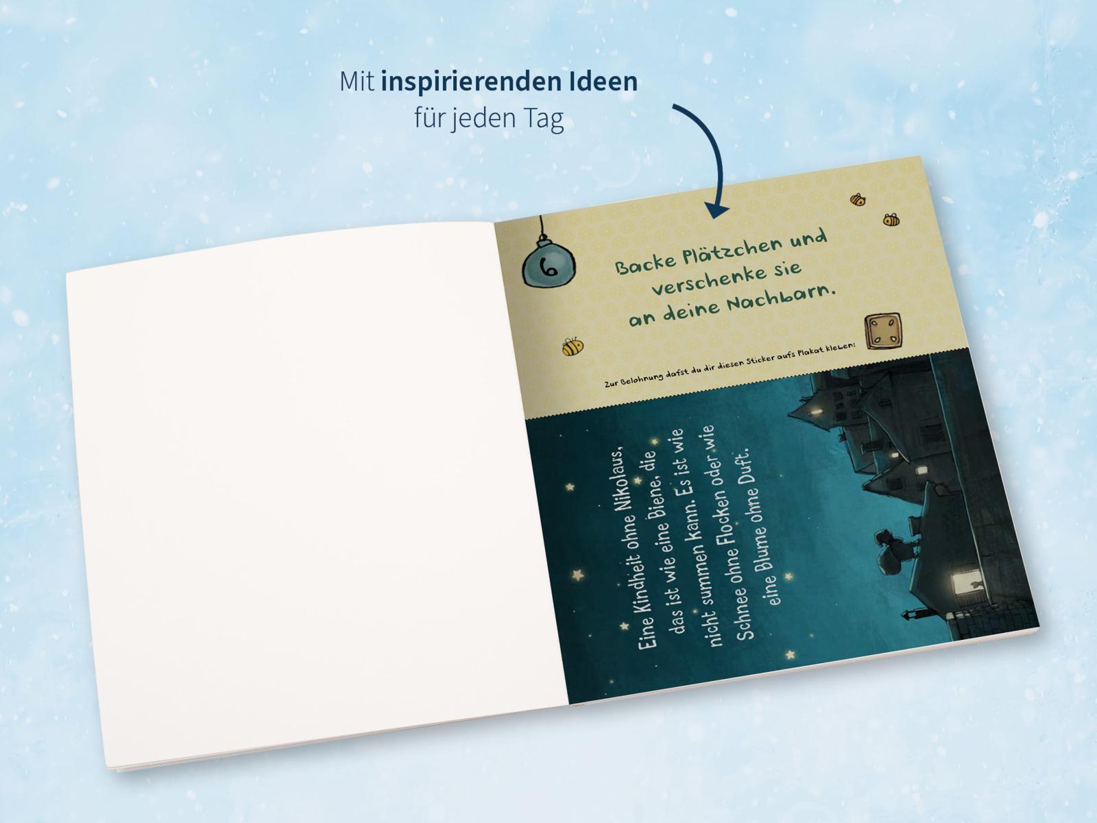 Beispielinhalt (Bild) Frau Honig: Der Adventskalender der guten Taten