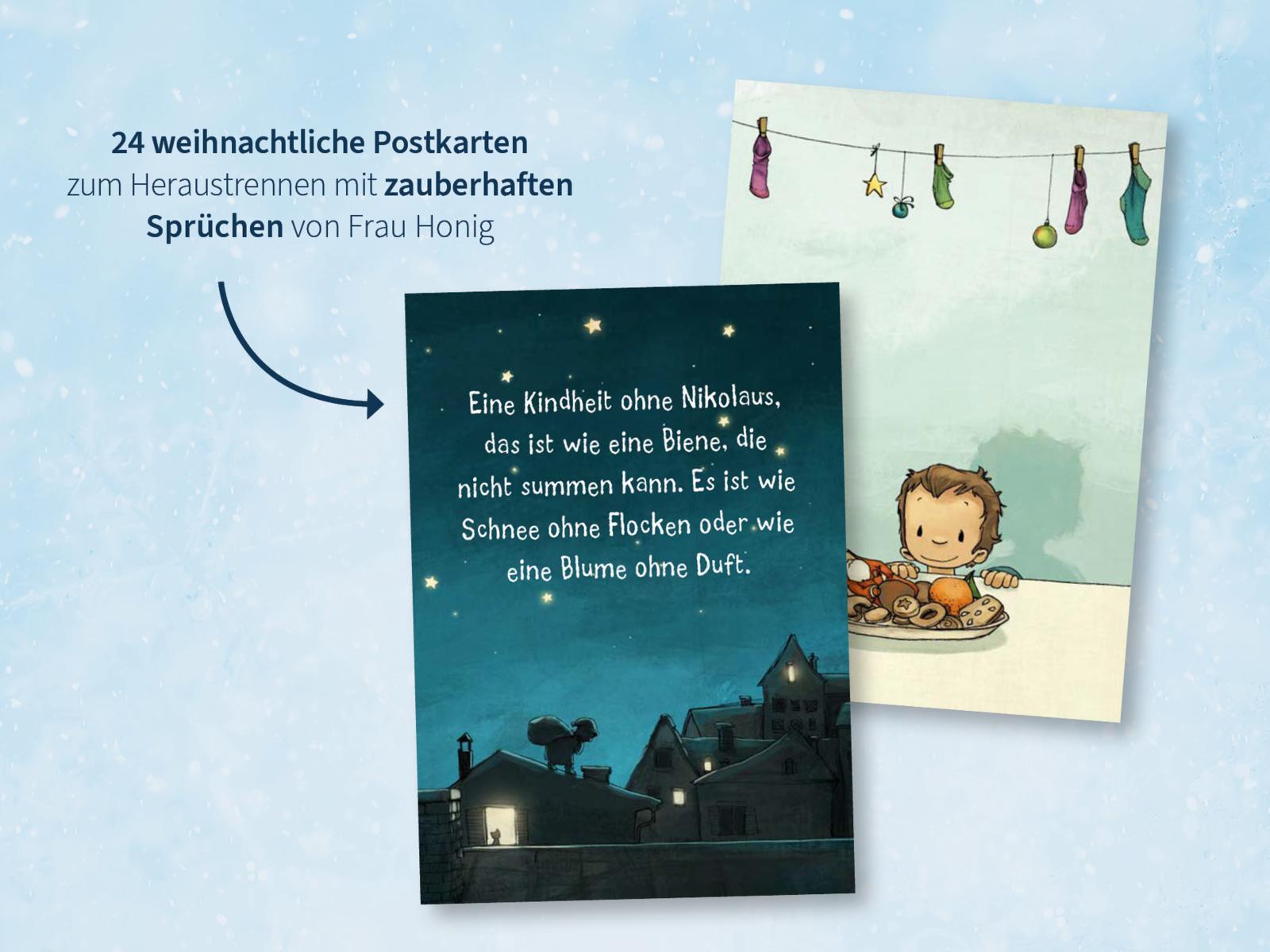 Beispielinhalt (Bild) Frau Honig: Der Adventskalender der guten Taten