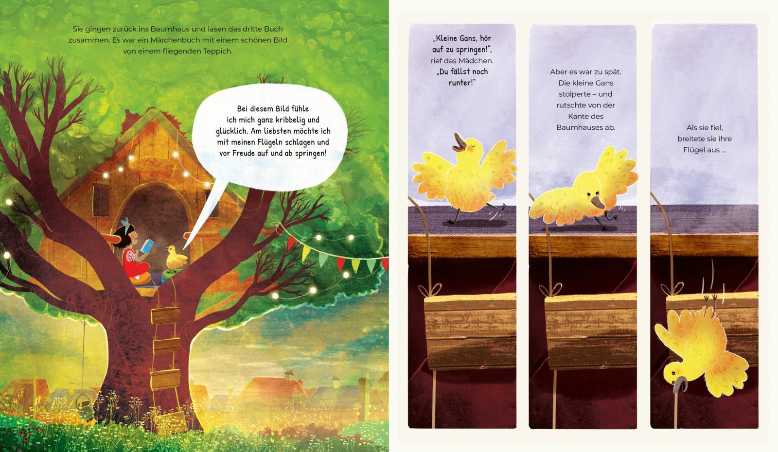 Beispielinhalt (Bild) Flieg nicht so weit, kleiner Freund