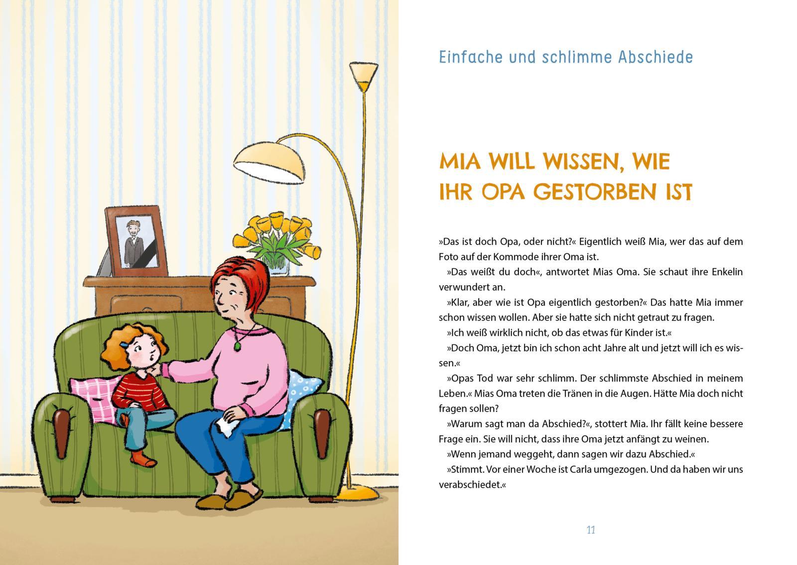 Beispielinhalt (Bild) Wenn die Trauer zu dir kommt