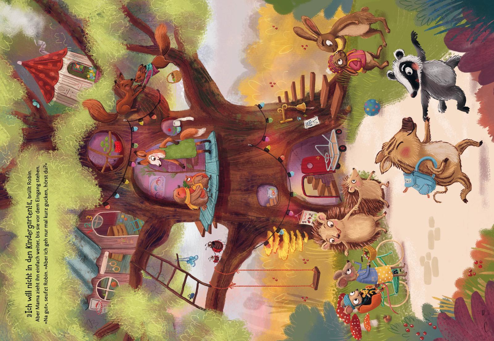 Beispielinhalt (Bild) Ein schöner Tag im Kindergarten