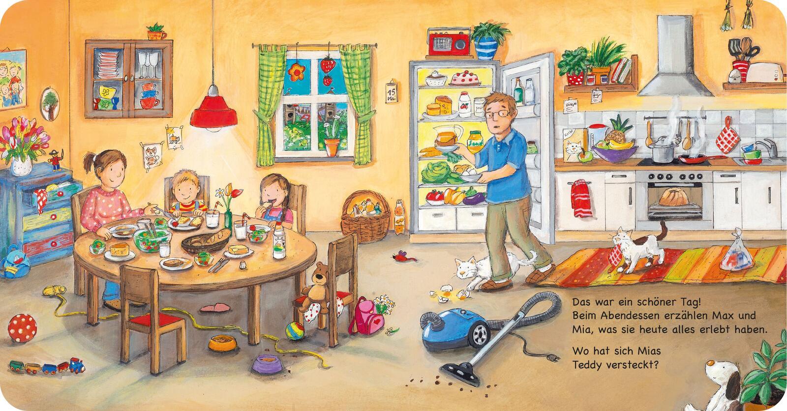 Beispielinhalt (Bild) Mein allererstes Wimmelbuch: Durch den Tag - Mini