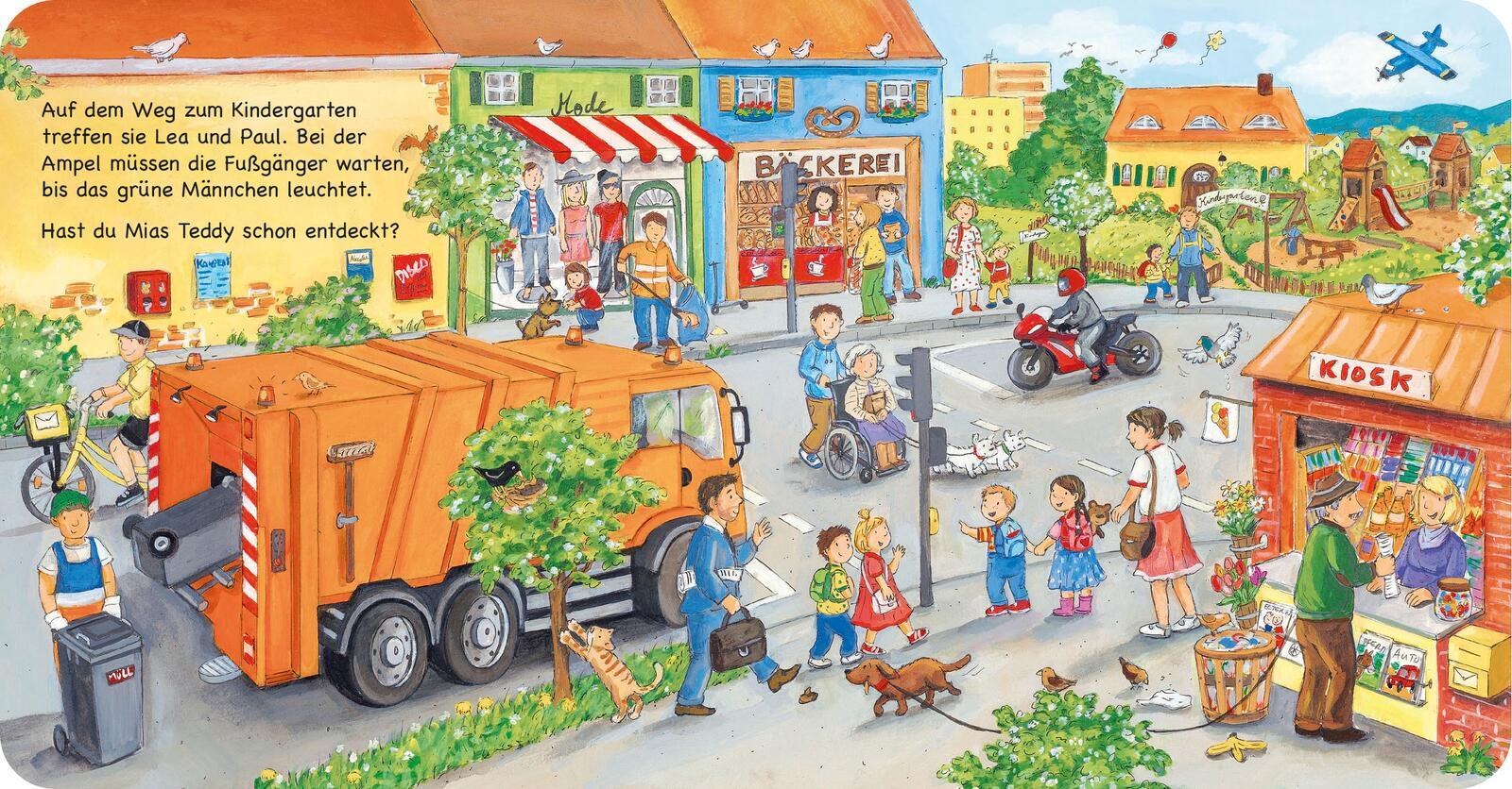 Beispielinhalt (Bild) Mein allererstes Wimmelbuch: Durch den Tag - Mini