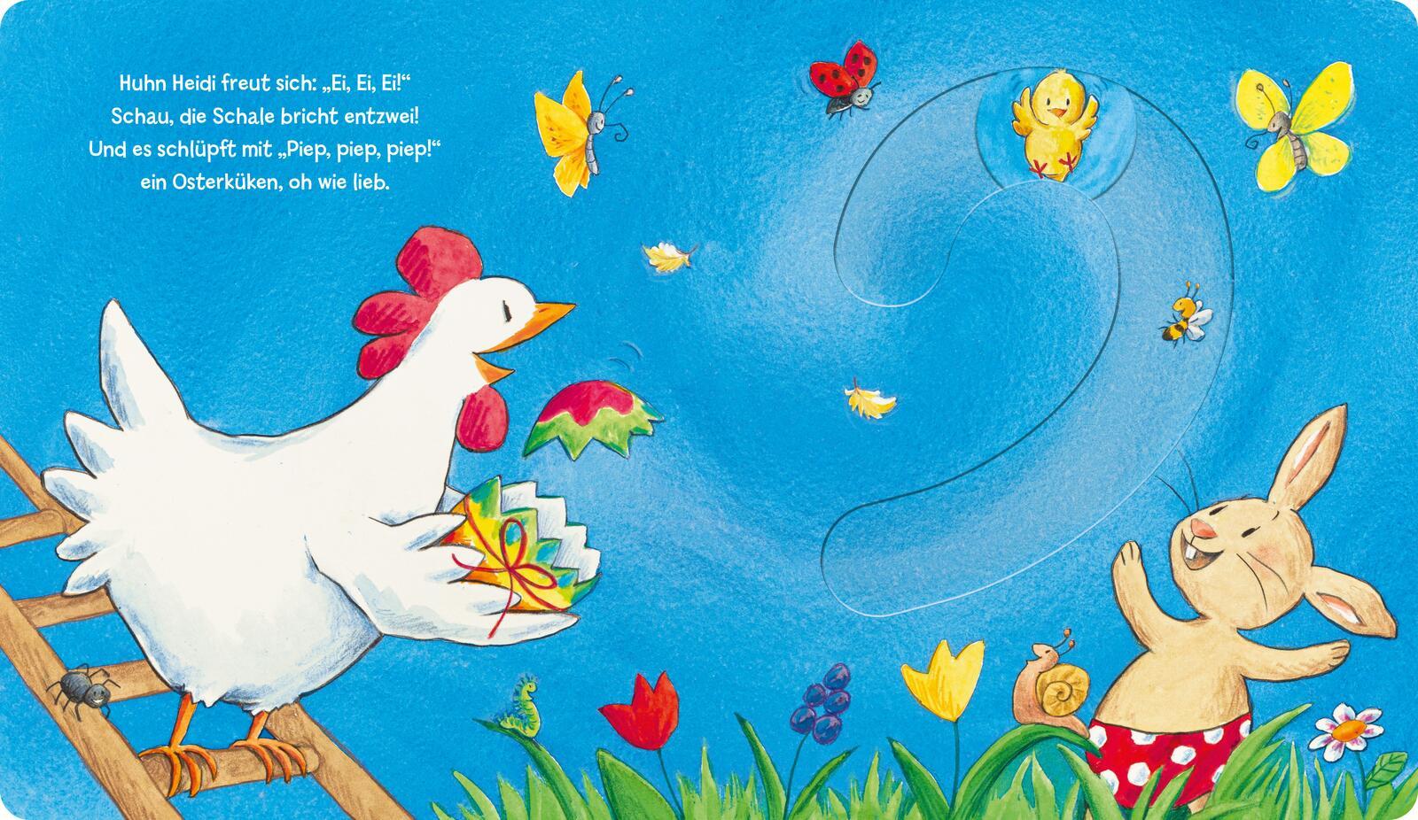 Beispielinhalt (Bild) Ei, Ei, Ei, was kullert da?