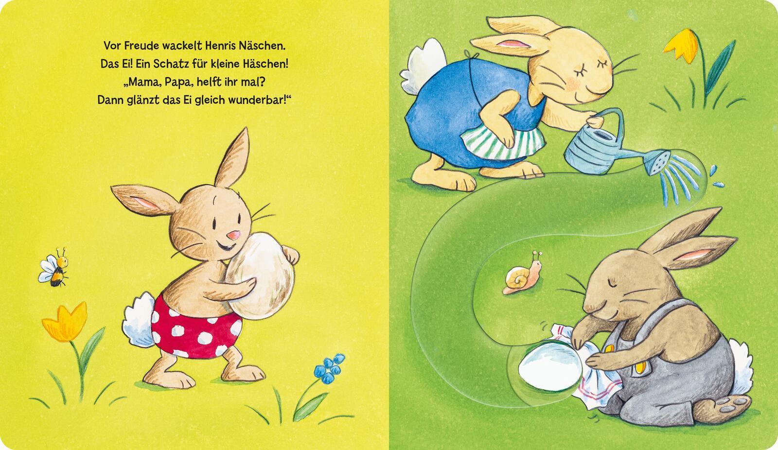 Beispielinhalt (Bild) Ei, Ei, Ei, was kullert da?