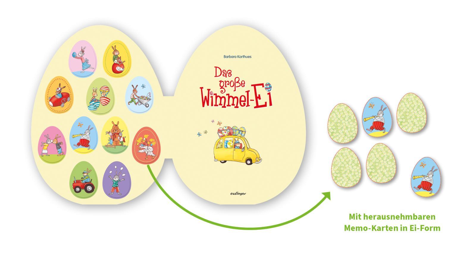 Beispielinhalt (Bild) Das große Wimmel-Ei, mit Eier-Memospiel
