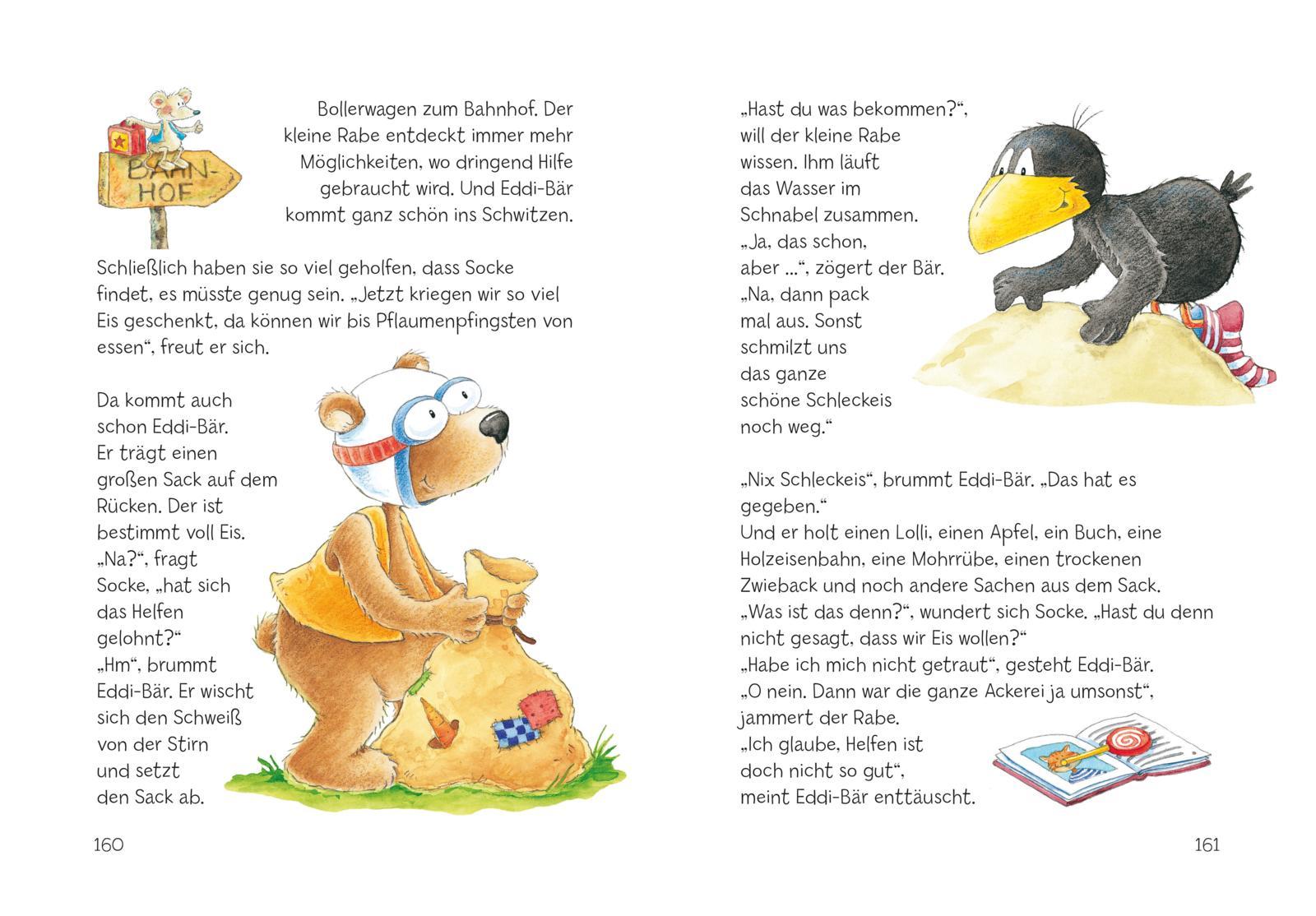 Beispielinhalt (Bild) Der kleine Rabe Socke: Noch eine Geschichte, bitte-danke!