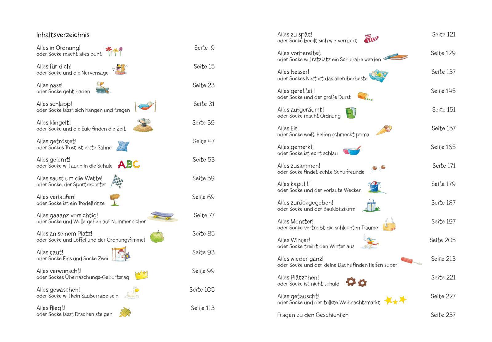 Beispielinhalt (Bild) Der kleine Rabe Socke: Noch eine Geschichte, bitte-danke!