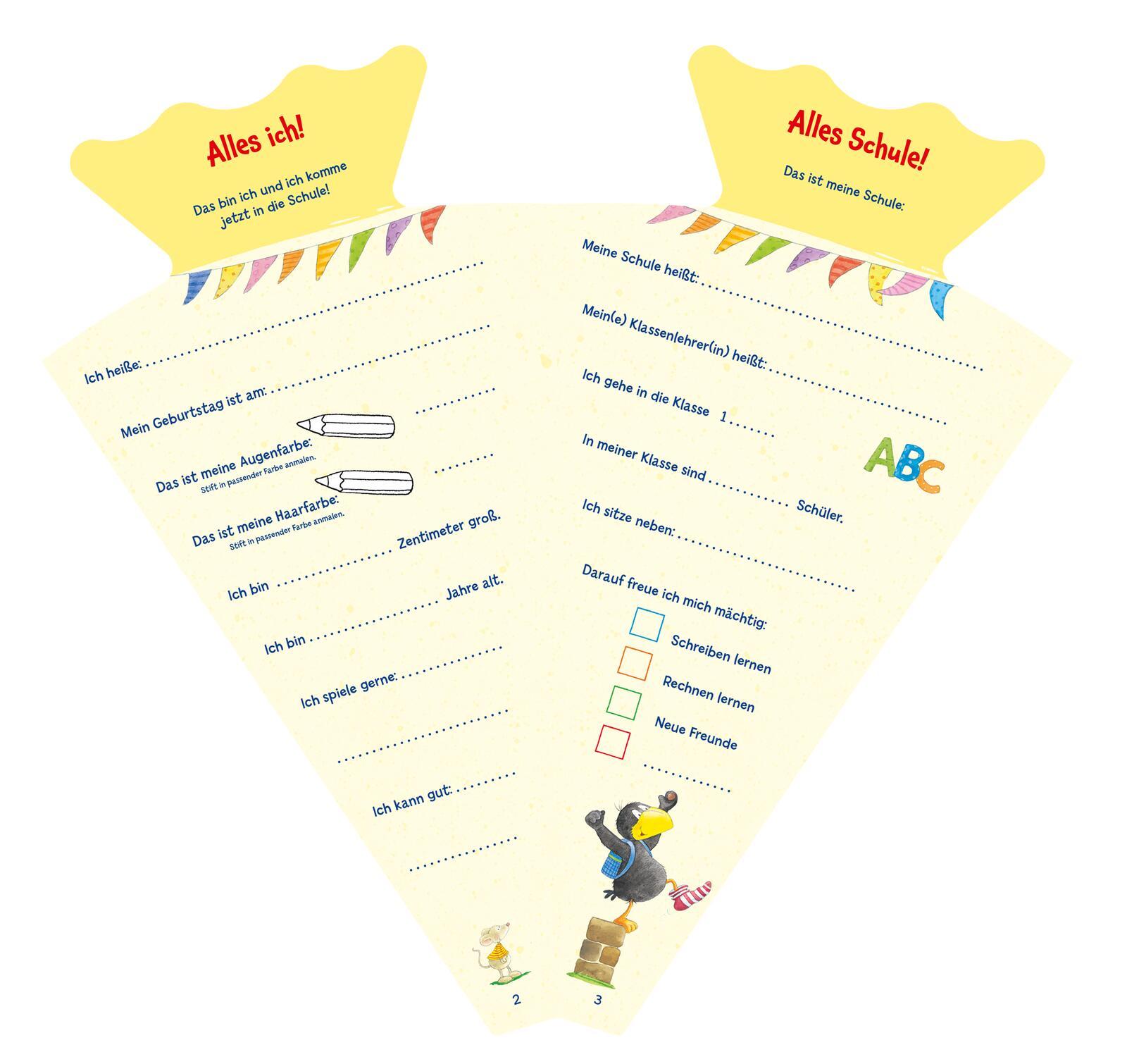 Beispielinhalt (Bild) Der kleine Rabe Socke: Hallo Schule, jetzt komme ich!
