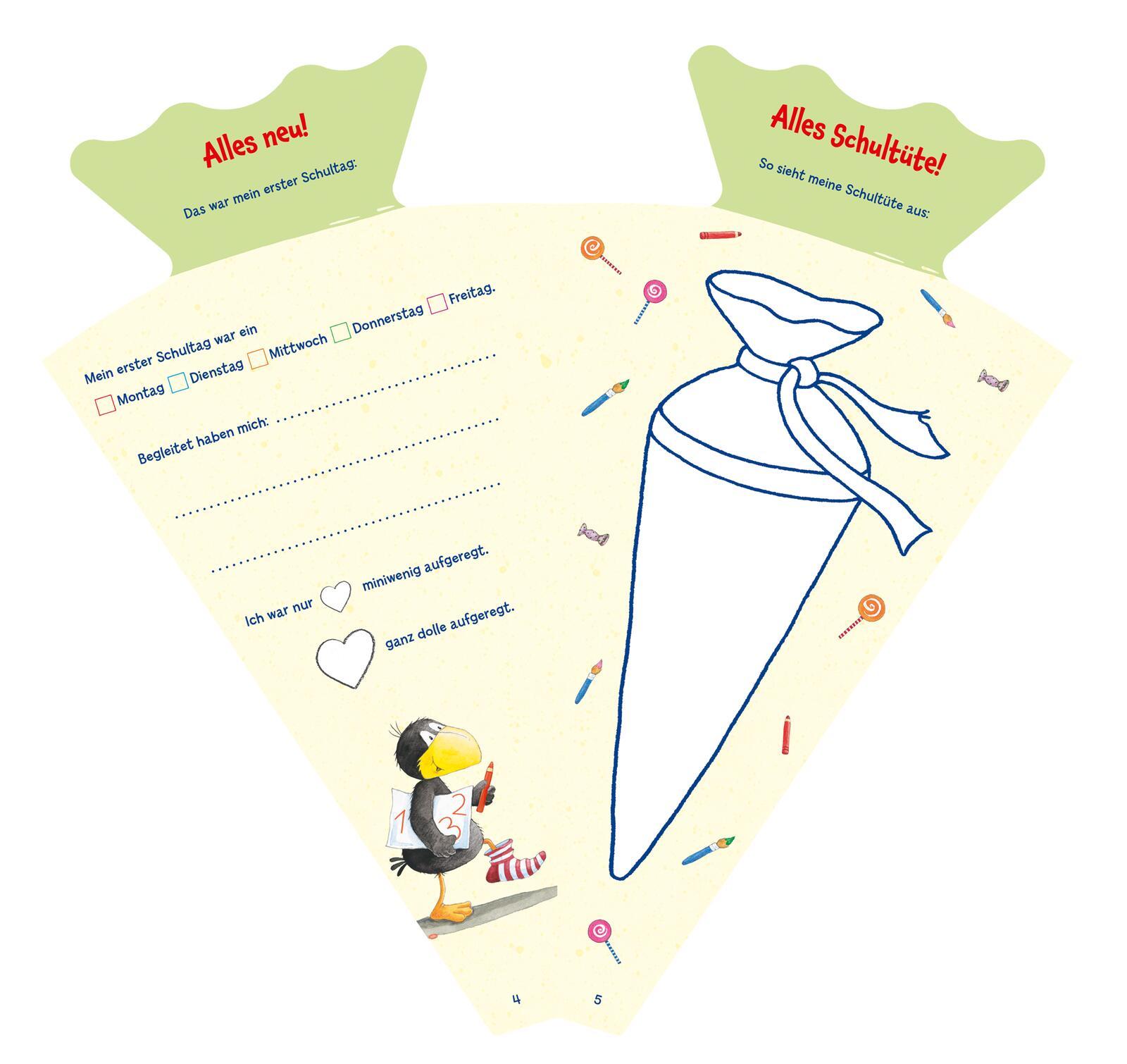 Beispielinhalt (Bild) Der kleine Rabe Socke: Hallo Schule, jetzt komme ich!