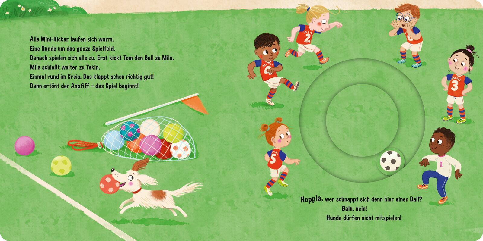 Beispielinhalt (Bild) Schuss und TOR!