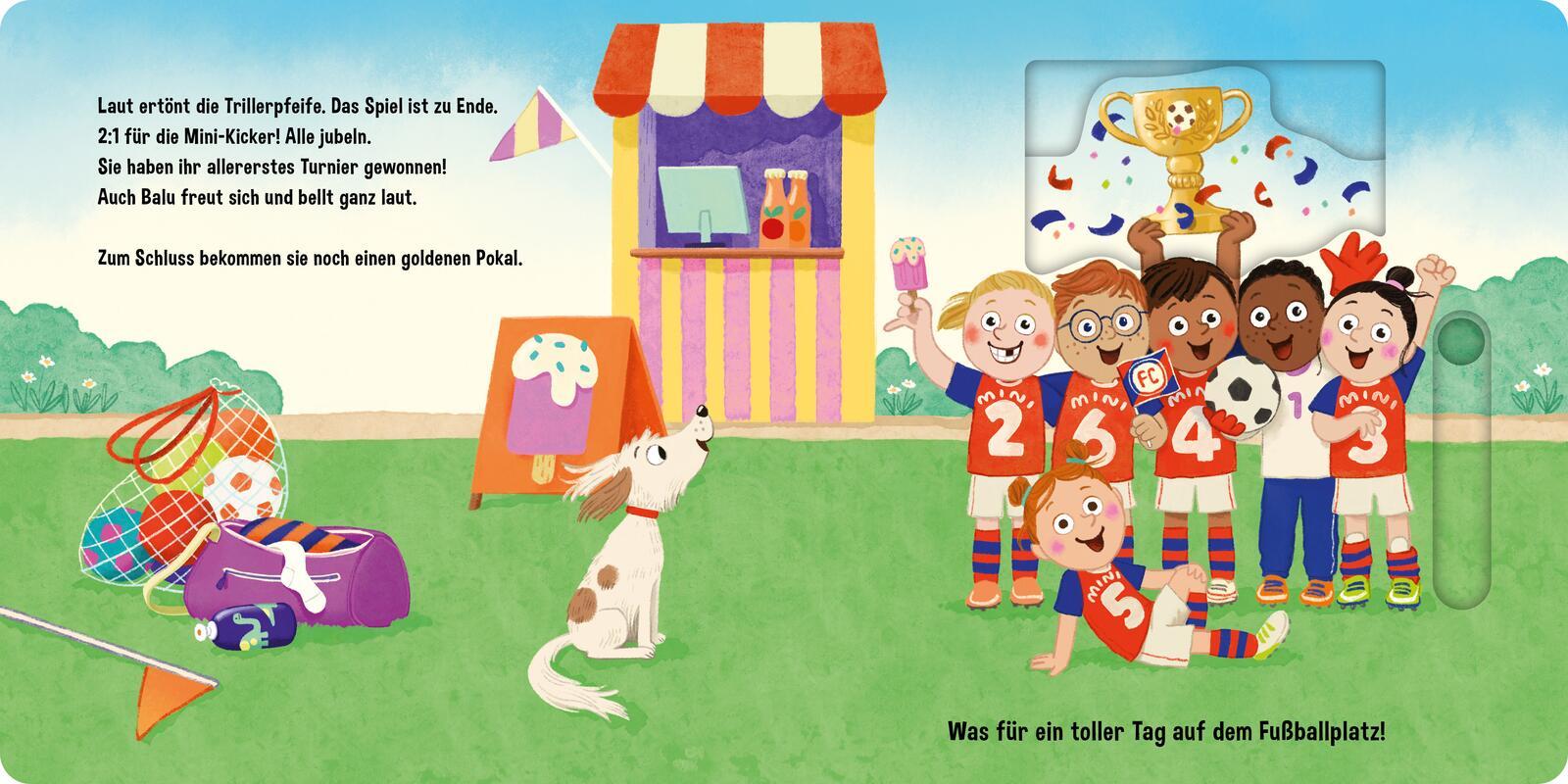 Beispielinhalt (Bild) Schuss und TOR!